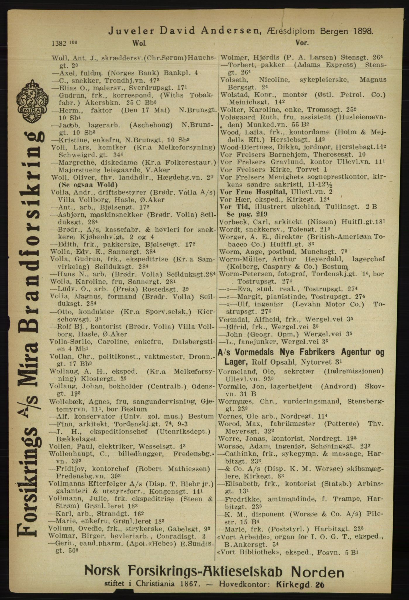 Kristiania/Oslo adressebok, PUBL/-, 1918, p. 1515