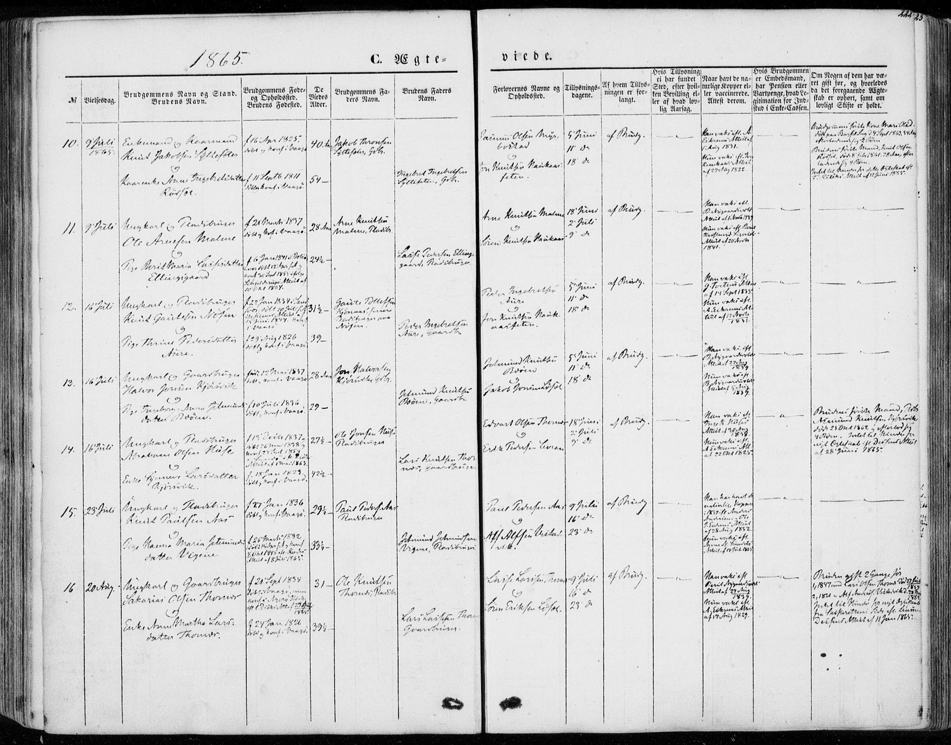 Ministerialprotokoller, klokkerbøker og fødselsregistre - Møre og Romsdal, AV/SAT-A-1454/565/L0748: Parish register (official) no. 565A02, 1845-1872, p. 222