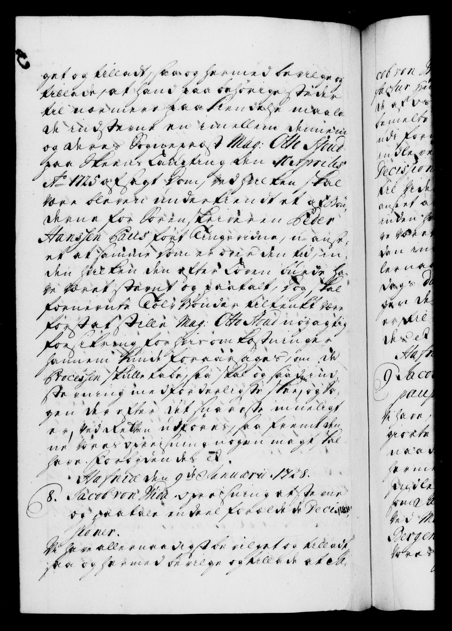 Danske Kanselli 1572-1799, AV/RA-EA-3023/F/Fc/Fca/Fcaa/L0025: Norske registre, 1726-1728, p. 525b