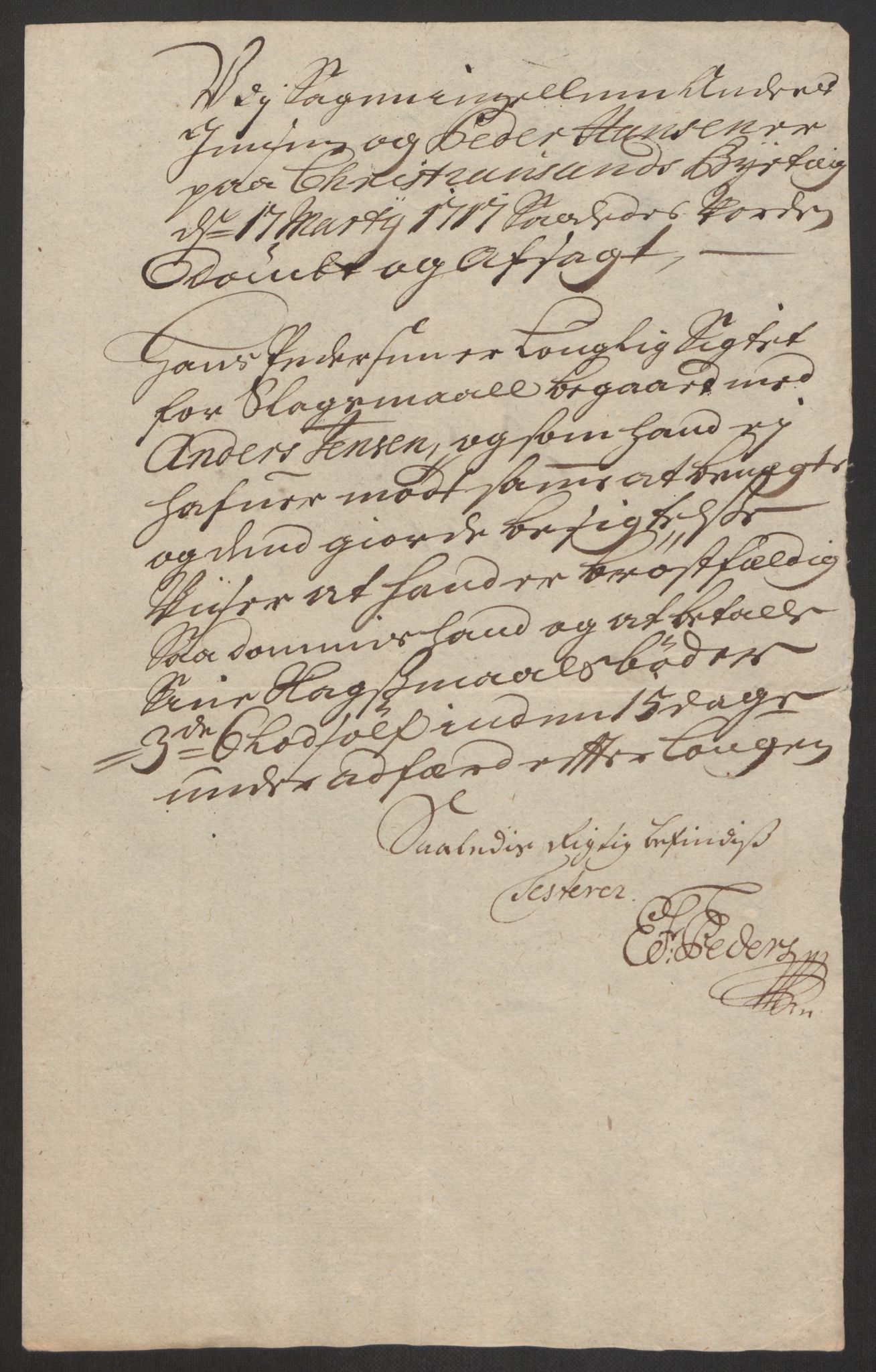 Rentekammeret inntil 1814, Reviderte regnskaper, Byregnskaper, AV/RA-EA-4066/R/Rm/L0285: [M18] Sikt og sakefall, 1681-1718, p. 554