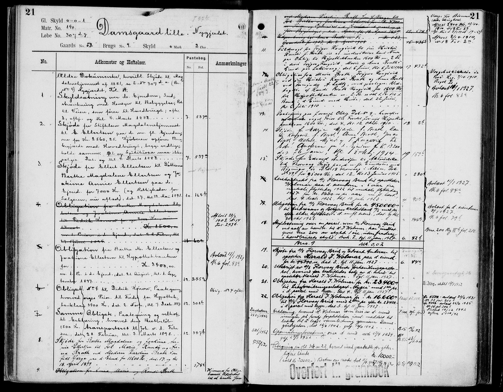 Midhordland sorenskriveri, AV/SAB-A-3001/1/G/Ga/Gab/L0113: Mortgage register no. II.A.b.113, p. 21