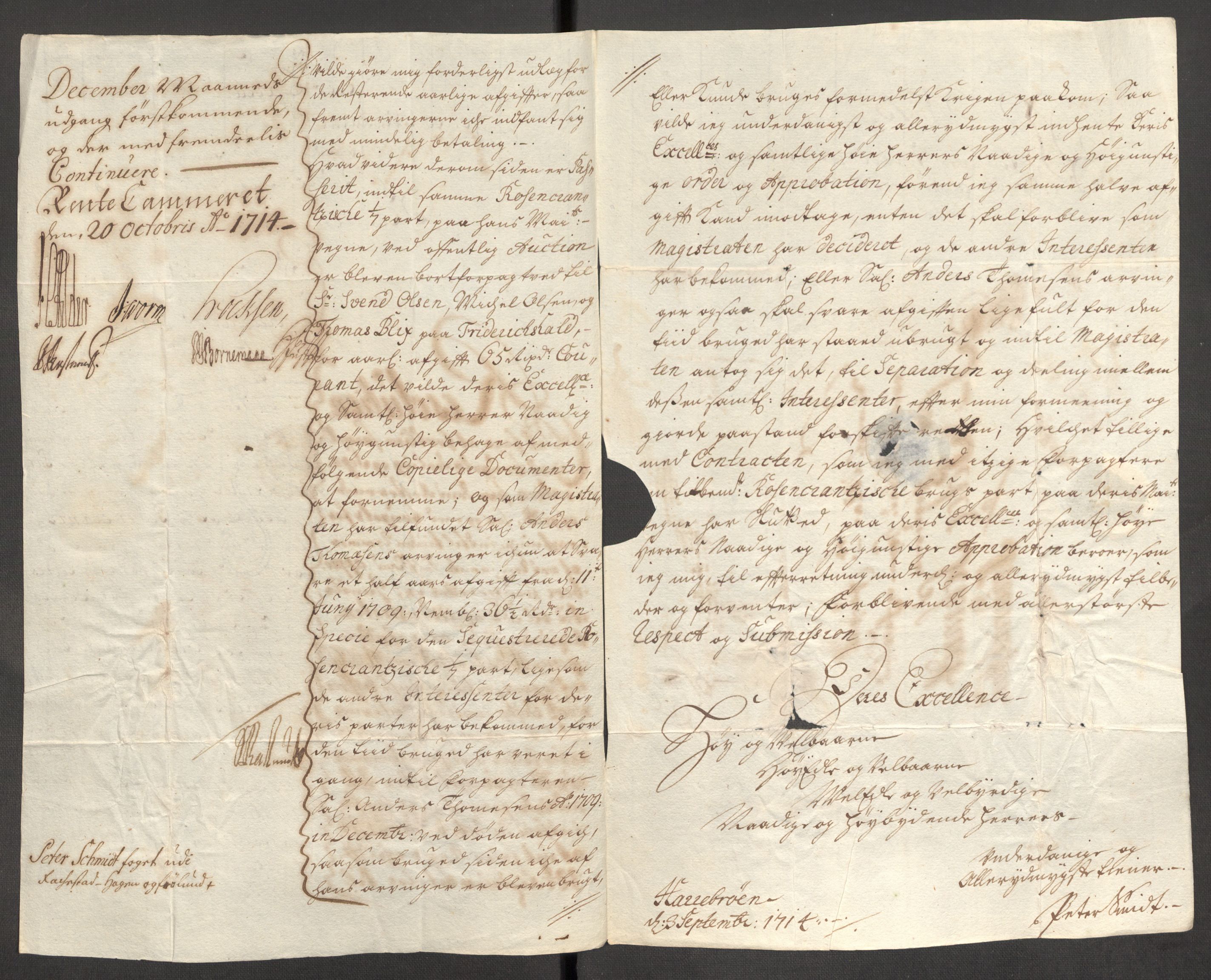 Rentekammeret inntil 1814, Reviderte regnskaper, Fogderegnskap, AV/RA-EA-4092/R01/L0022: Fogderegnskap Idd og Marker, 1713-1714, p. 385