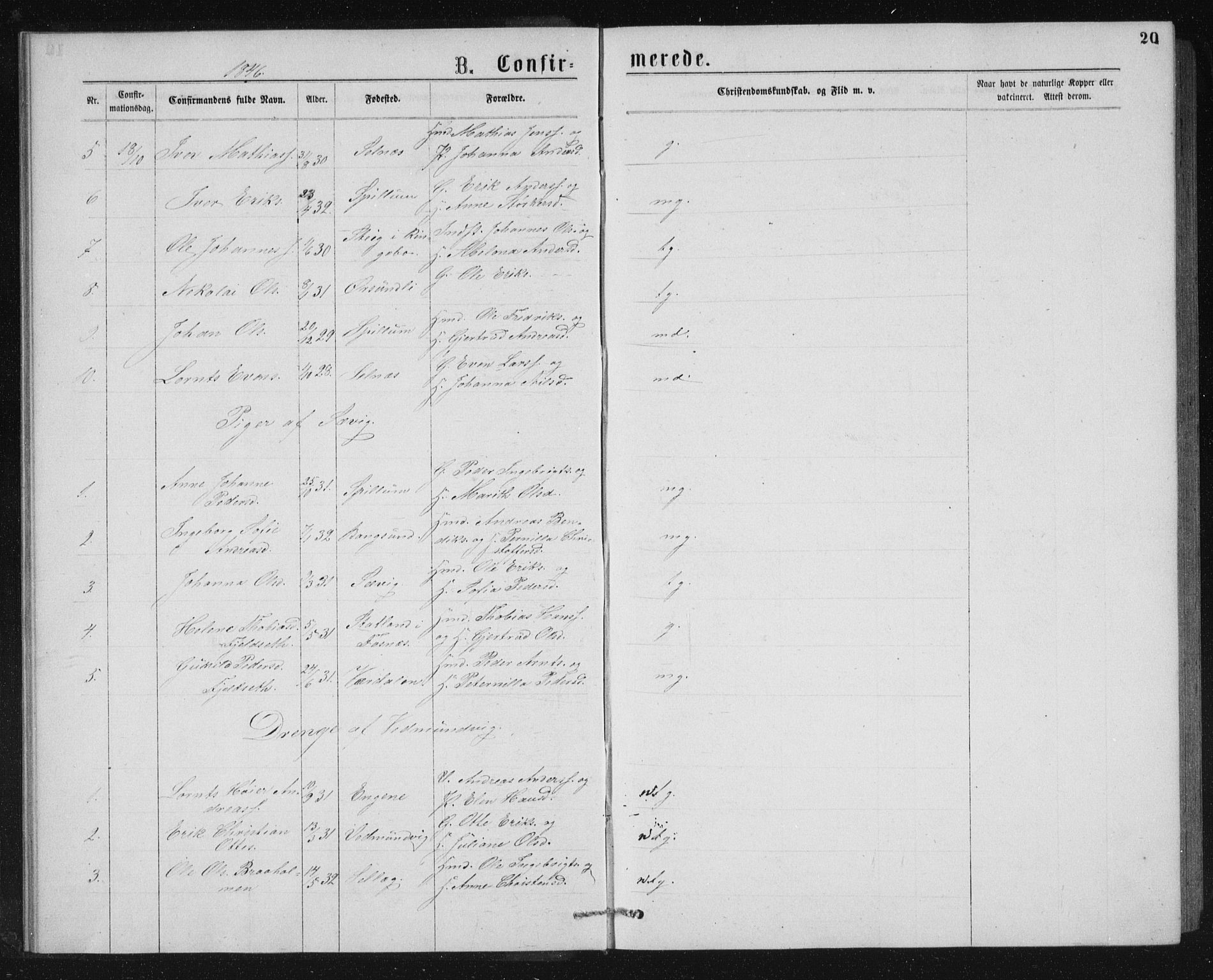 Ministerialprotokoller, klokkerbøker og fødselsregistre - Nord-Trøndelag, SAT/A-1458/768/L0567: Parish register (official) no. 768A02, 1837-1865, p. 20