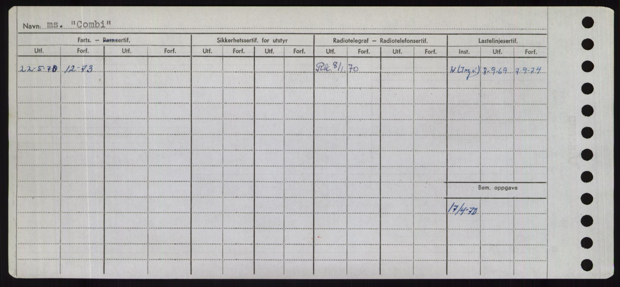 Sjøfartsdirektoratet med forløpere, Skipsmålingen, RA/S-1627/H/Hd/L0008: Fartøy, C-D, p. 112