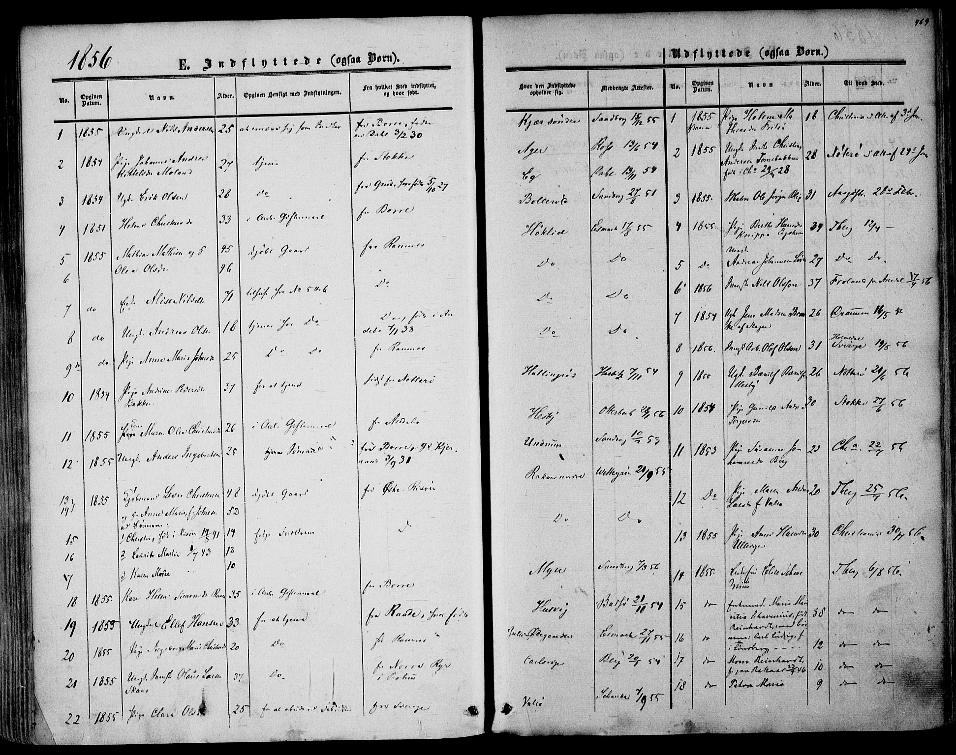 Sem kirkebøker, SAKO/A-5/F/Fa/L0007: Parish register (official) no. I 7, 1856-1865, p. 469