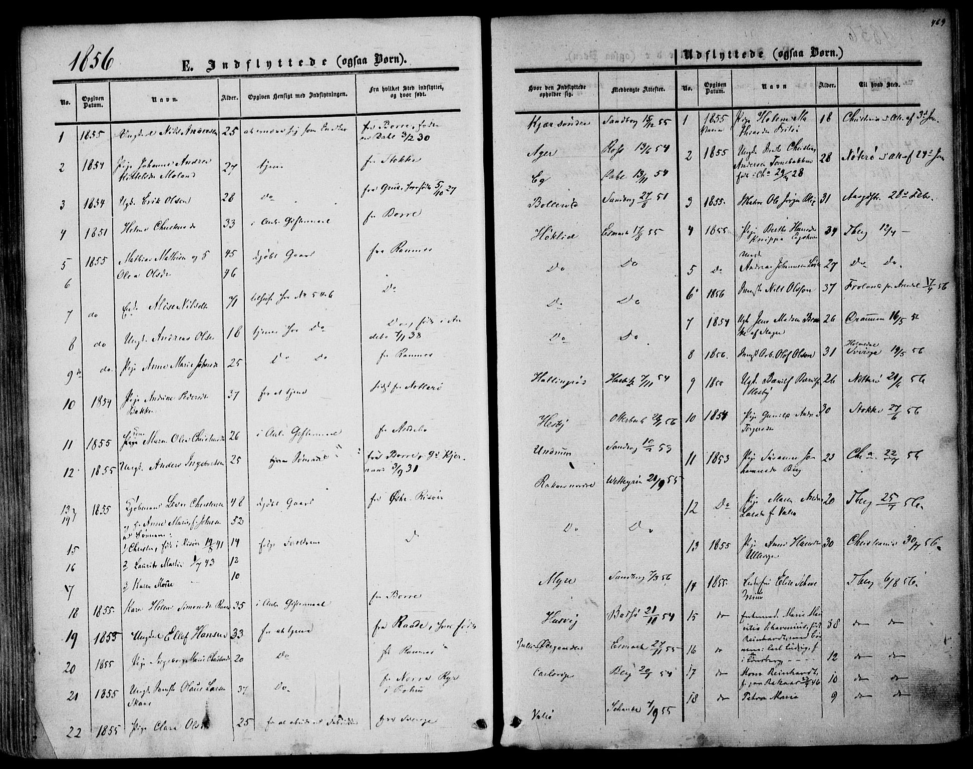 Sem kirkebøker, AV/SAKO-A-5/F/Fa/L0007: Parish register (official) no. I 7, 1856-1865, p. 469