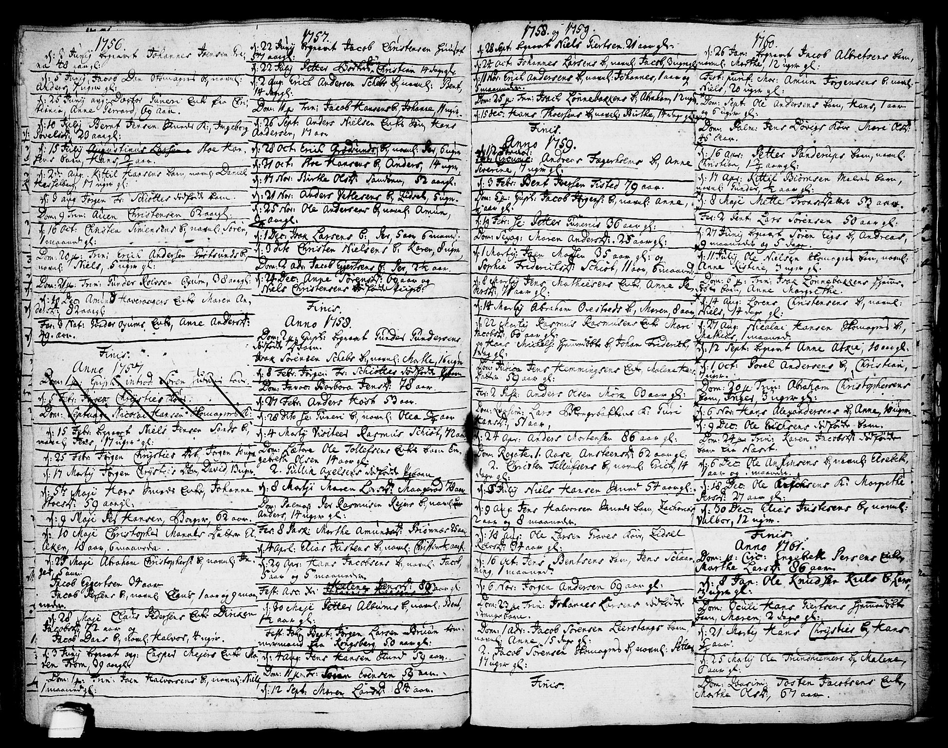 Brevik kirkebøker, SAKO/A-255/F/Fa/L0002: Parish register (official) no. 2, 1720-1764, p. 58e