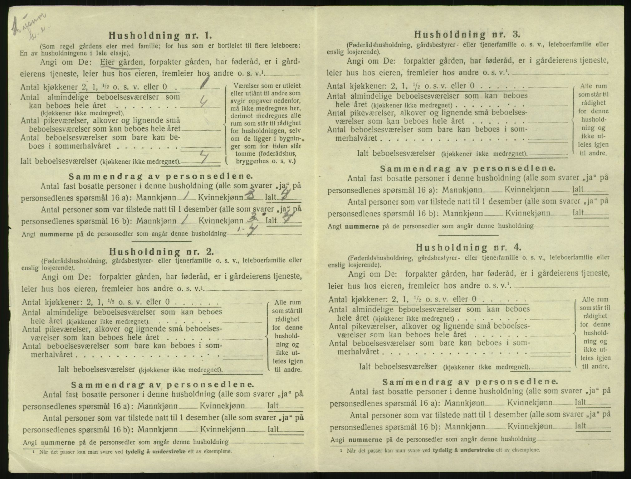 SAK, 1920 census for Hisøy, 1920, p. 357