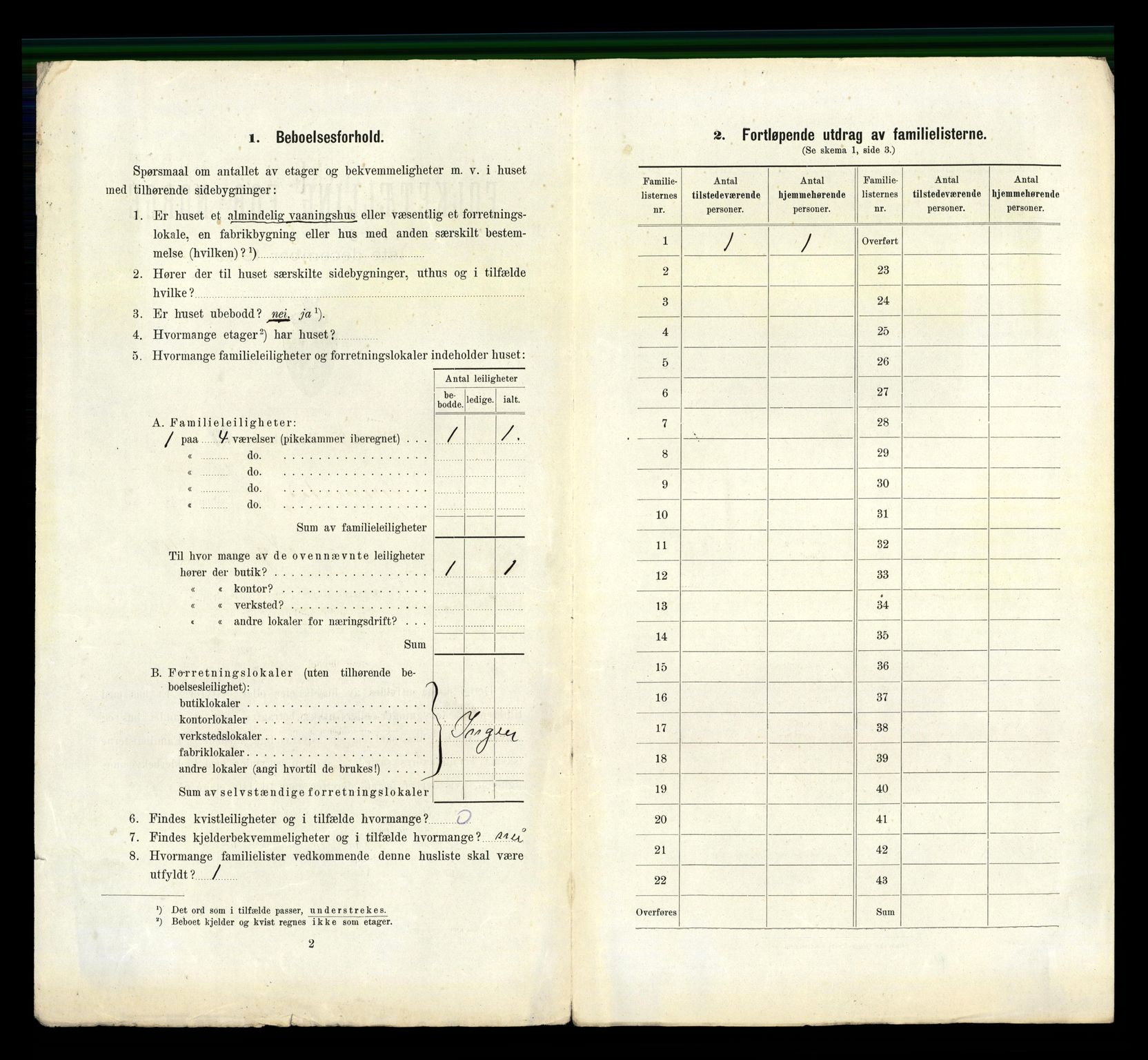 RA, 1910 census for Grimstad, 1910, p. 1347