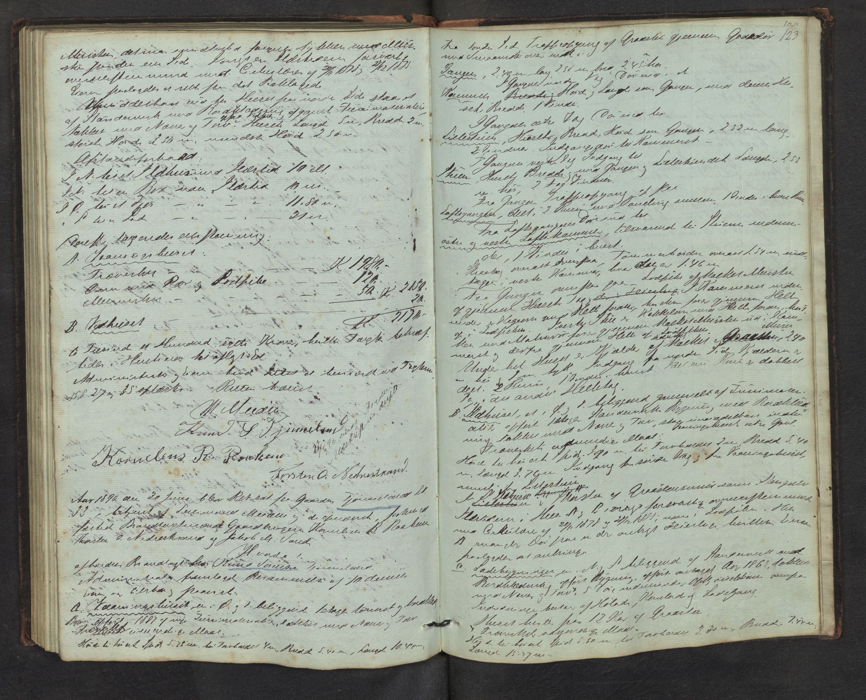 Lensmannen i Gaular, AV/SAB-A-27601/0012/L0001: Branntakstprotokoll, 1846-1892, p. 122b-123a