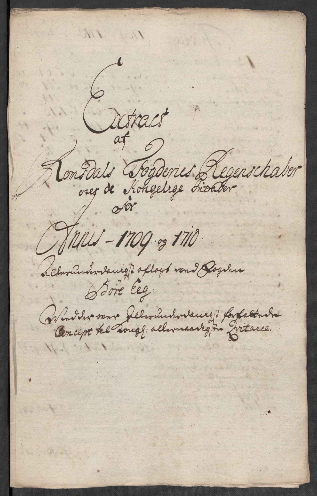 Rentekammeret inntil 1814, Reviderte regnskaper, Fogderegnskap, RA/EA-4092/R55/L3659: Fogderegnskap Romsdal, 1709-1710, p. 472