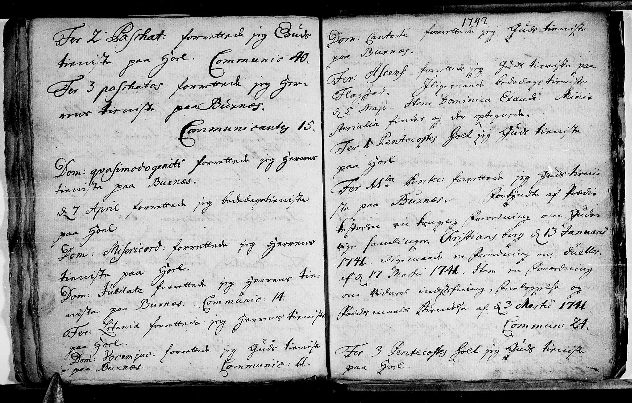 Ministerialprotokoller, klokkerbøker og fødselsregistre - Nordland, AV/SAT-A-1459/881/L1148: Parish register (official) no. 881A01, 1732-1744