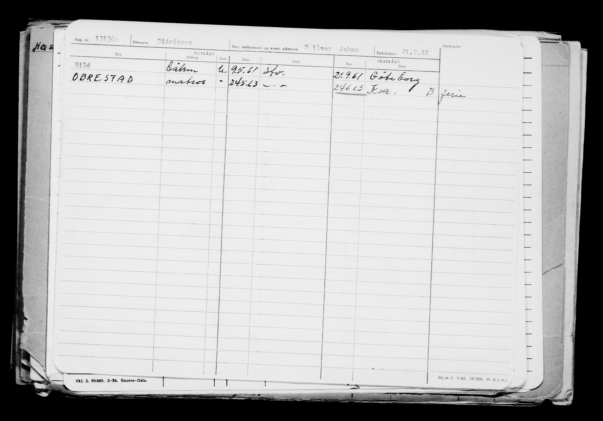 Direktoratet for sjømenn, AV/RA-S-3545/G/Gb/L0209: Hovedkort, 1922, p. 4