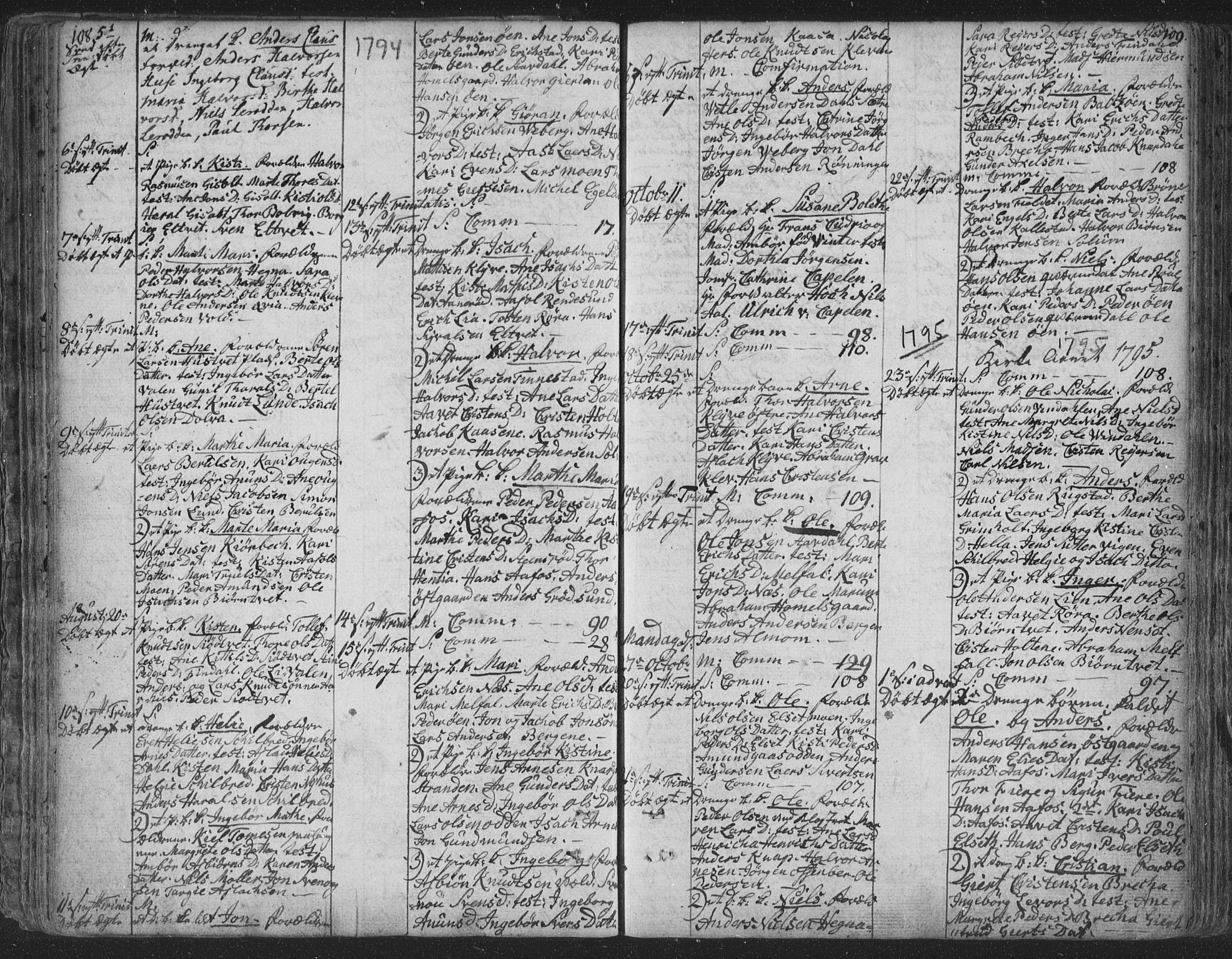 Solum kirkebøker, SAKO/A-306/F/Fa/L0003: Parish register (official) no. I 3, 1761-1814, p. 108-109