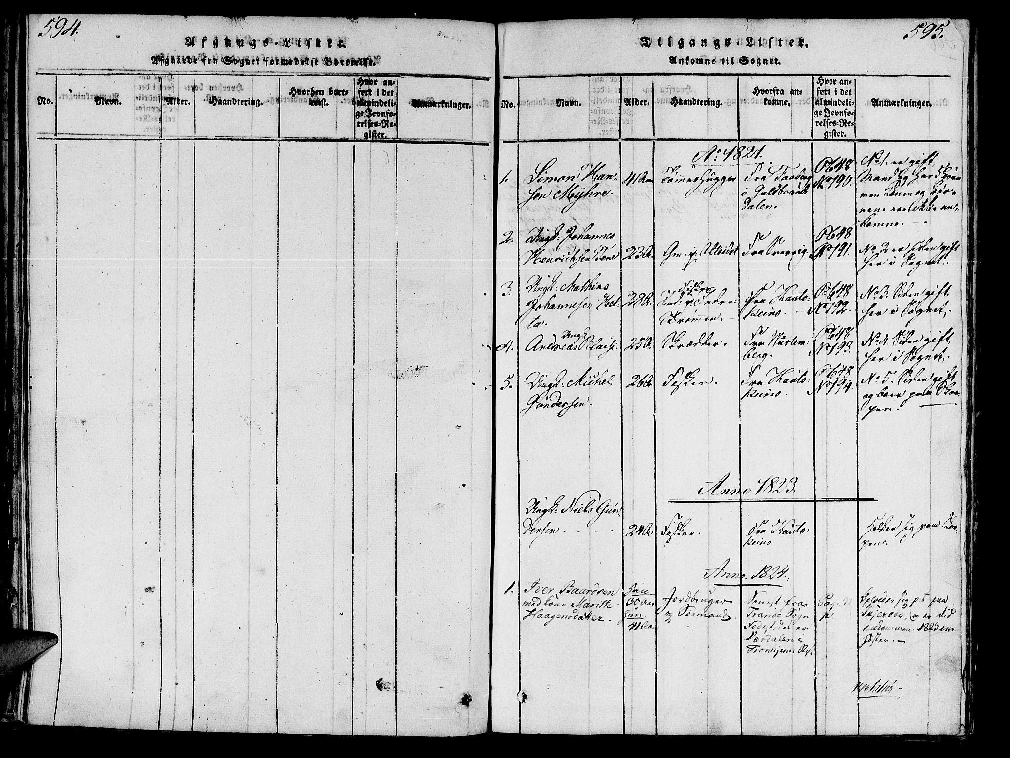 Skjervøy sokneprestkontor, SATØ/S-1300/H/Ha/Haa/L0004kirke: Parish register (official) no. 4, 1820-1838, p. 595