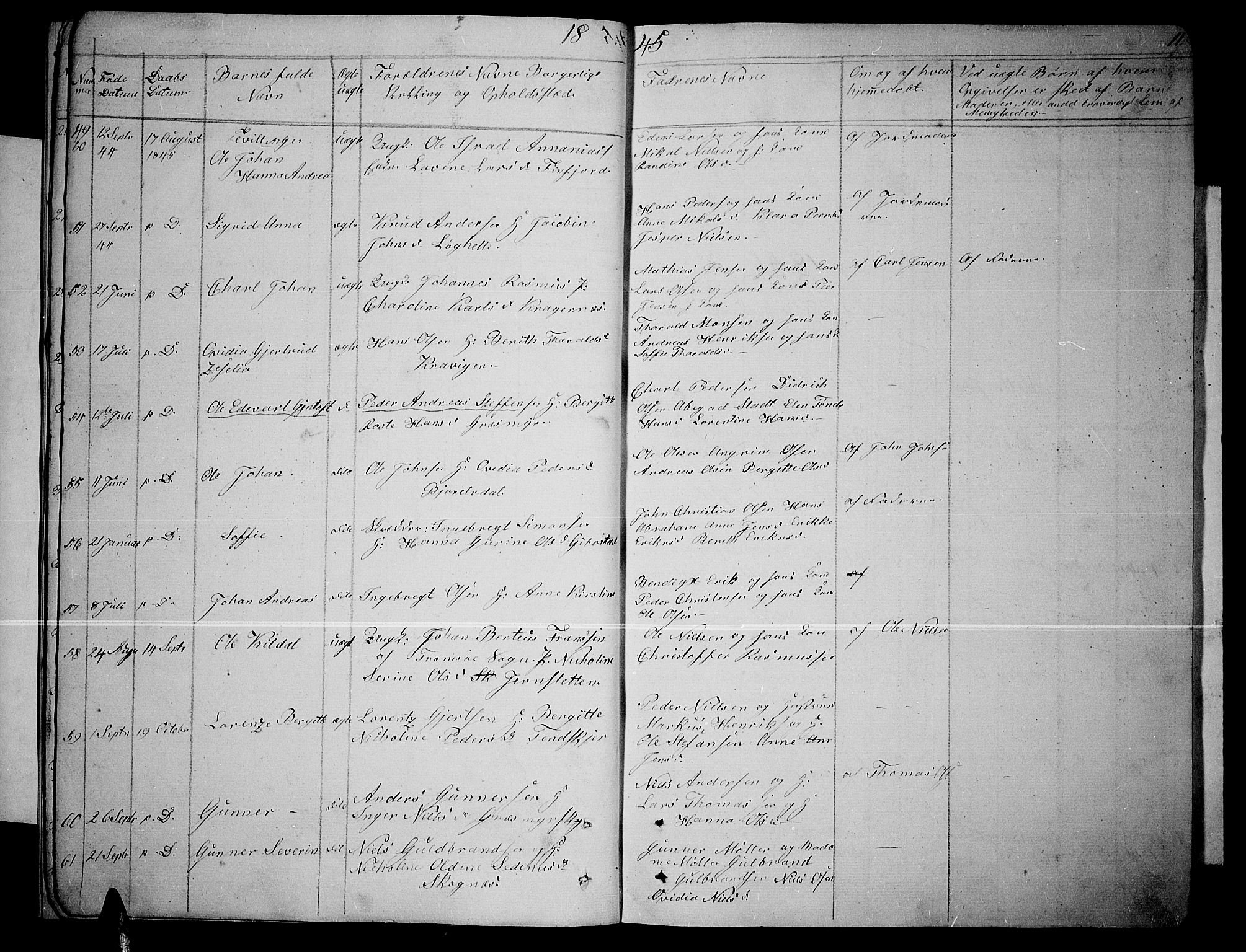 Lenvik sokneprestembete, SATØ/S-1310/H/Ha/Hab/L0003klokker: Parish register (copy) no. 3, 1844-1858, p. 11