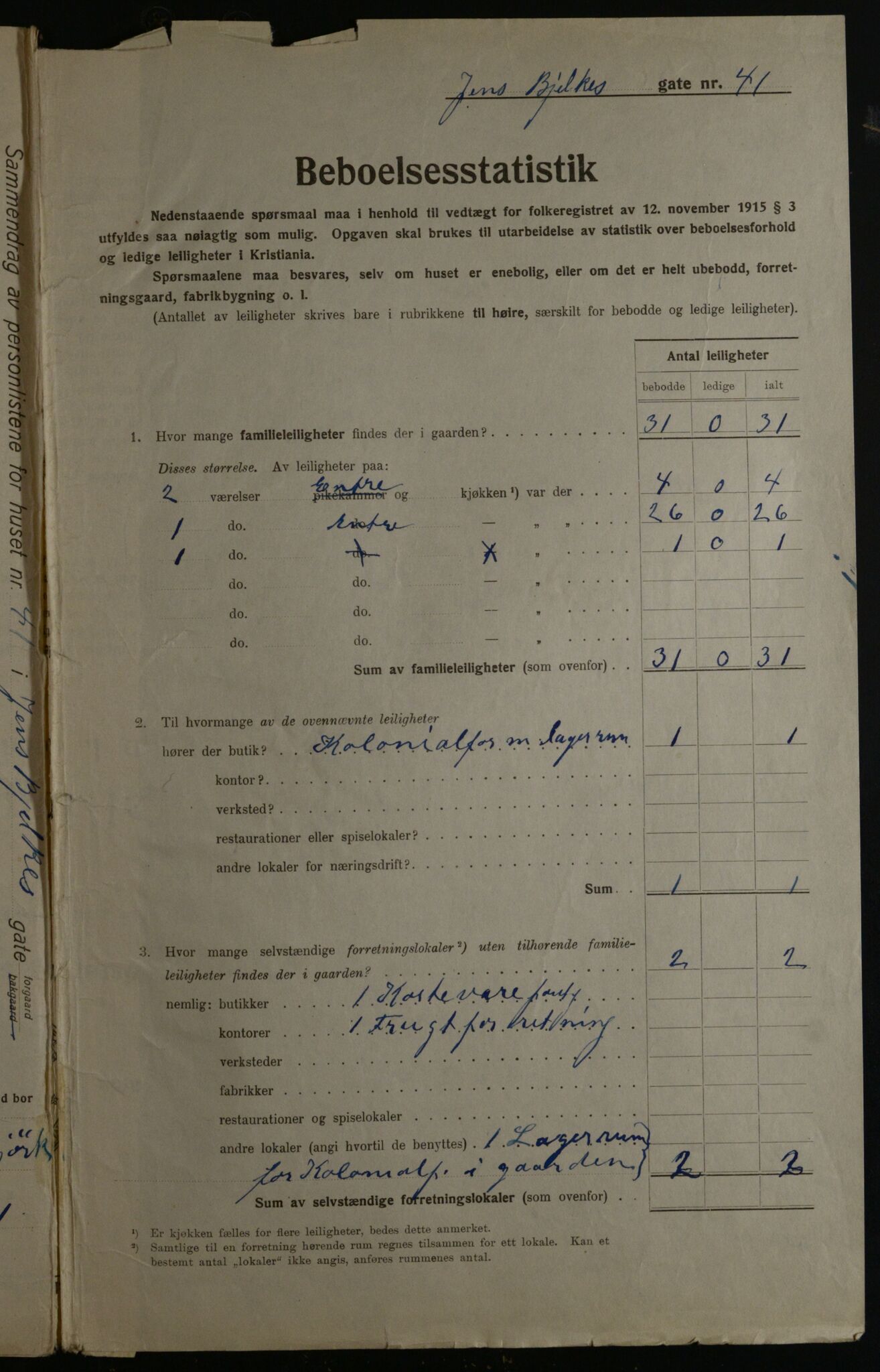 OBA, Municipal Census 1923 for Kristiania, 1923, p. 51898