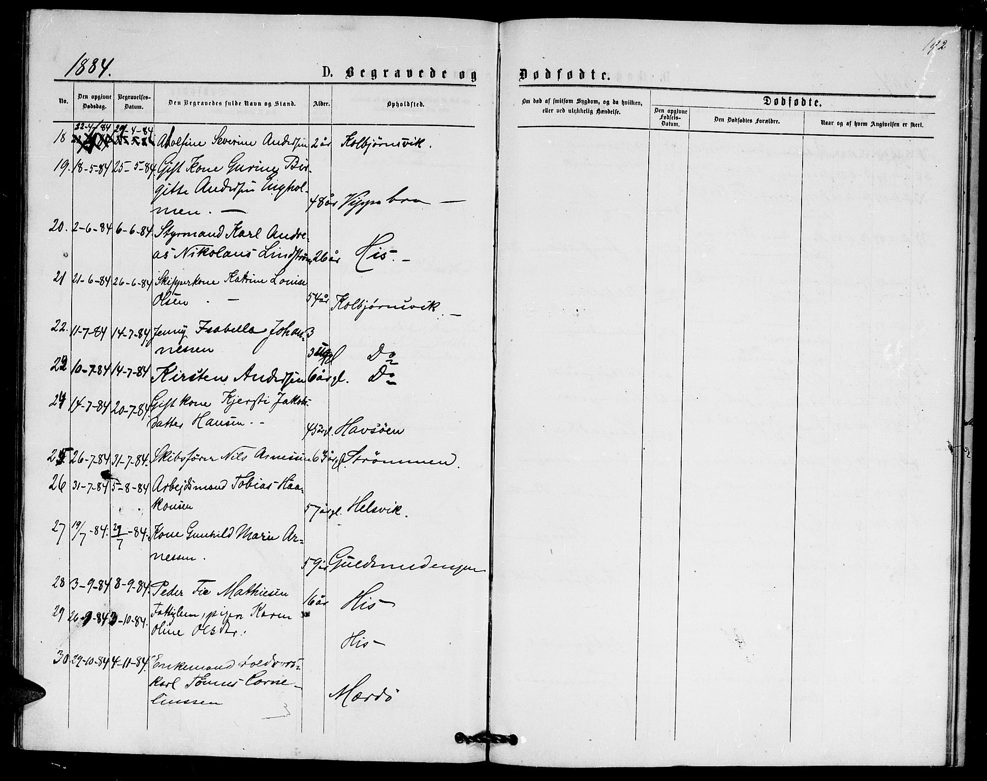 Hisøy sokneprestkontor, SAK/1111-0020/F/Fb/L0002: Parish register (copy) no. B 2, 1873-1885, p. 192