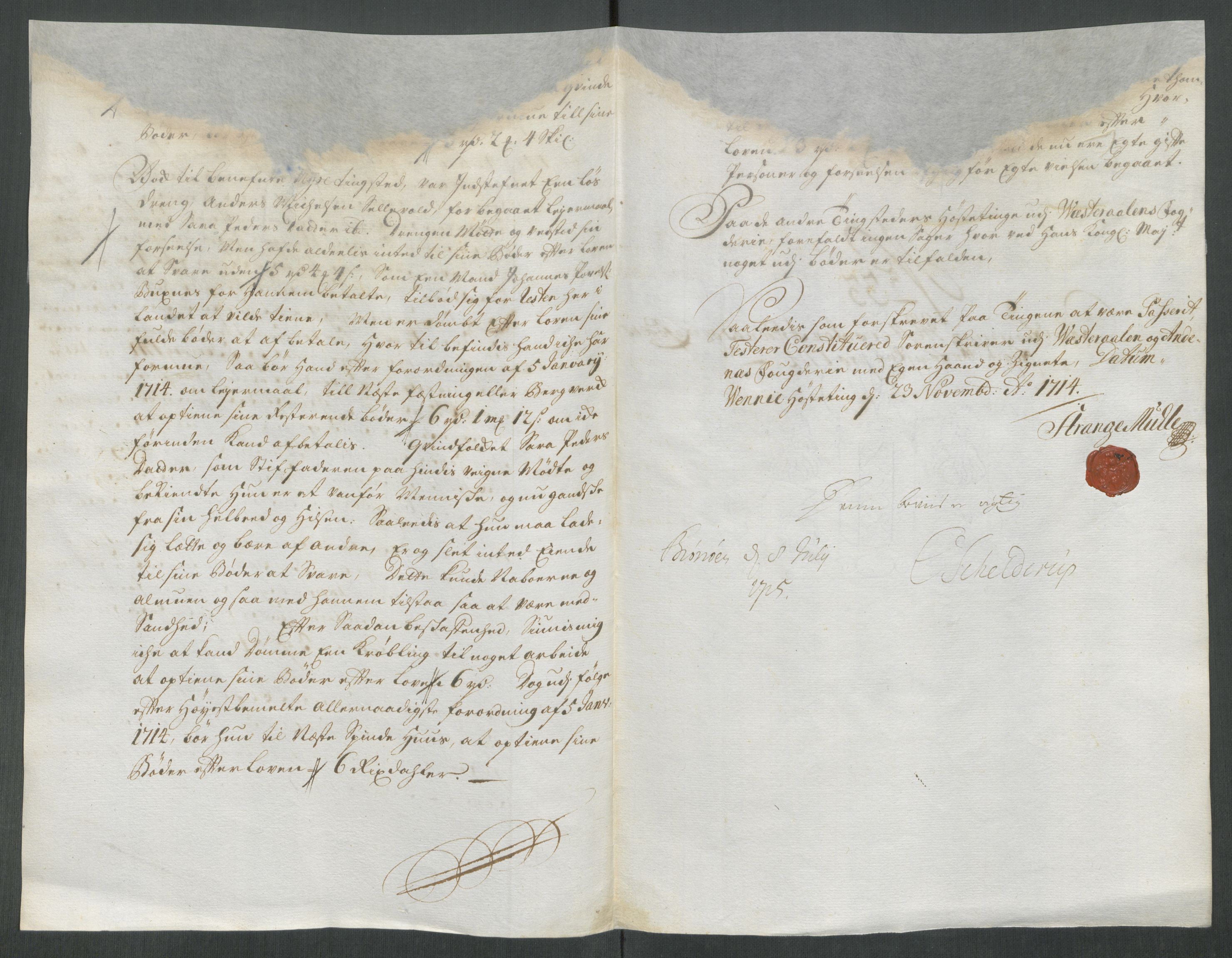 Rentekammeret inntil 1814, Reviderte regnskaper, Fogderegnskap, AV/RA-EA-4092/R67/L4680: Fogderegnskap Vesterålen, Andenes og Lofoten, 1714, p. 218