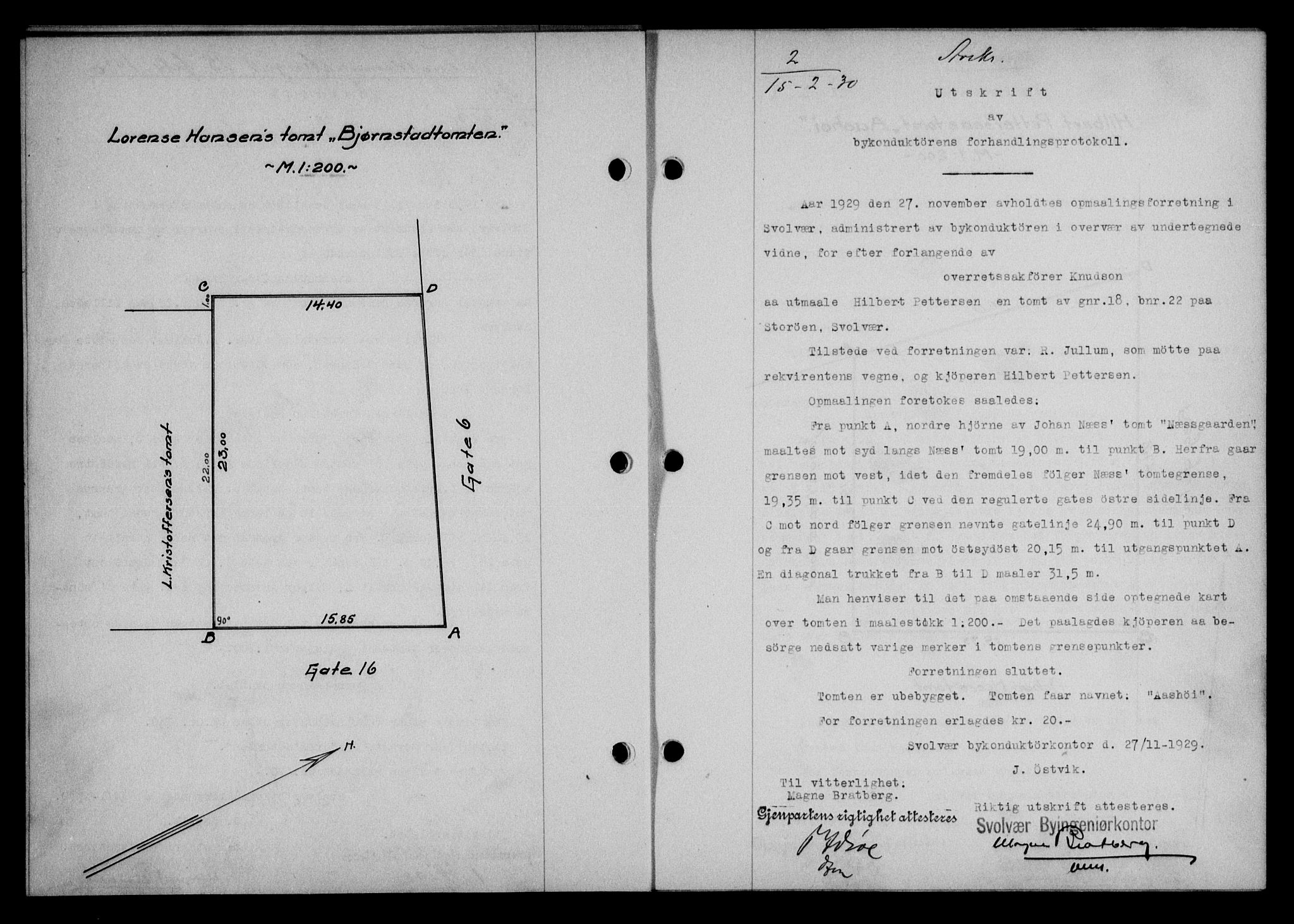 Lofoten sorenskriveri, SAT/A-0017/1/2/2C/L0021b: Mortgage book no. 21b, 1930-1930, Deed date: 15.02.1930