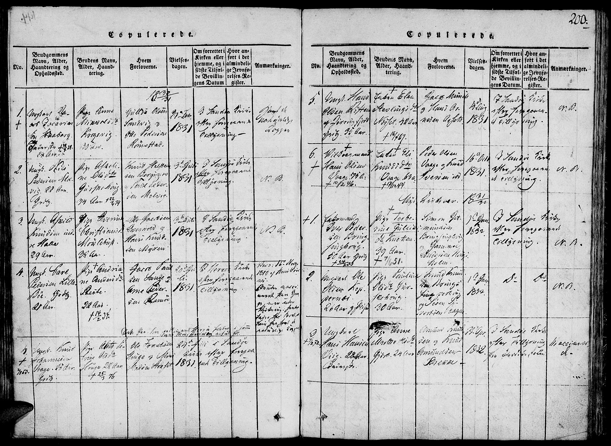 Ministerialprotokoller, klokkerbøker og fødselsregistre - Møre og Romsdal, AV/SAT-A-1454/503/L0033: Parish register (official) no. 503A01, 1816-1841, p. 200