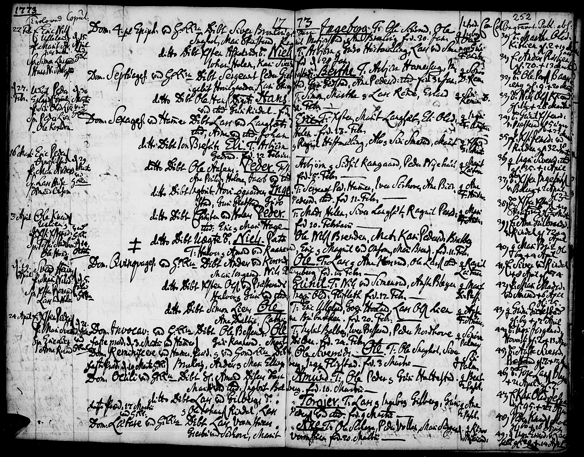 Fåberg prestekontor, SAH/PREST-086/H/Ha/Haa/L0001: Parish register (official) no. 1, 1727-1775, p. 252