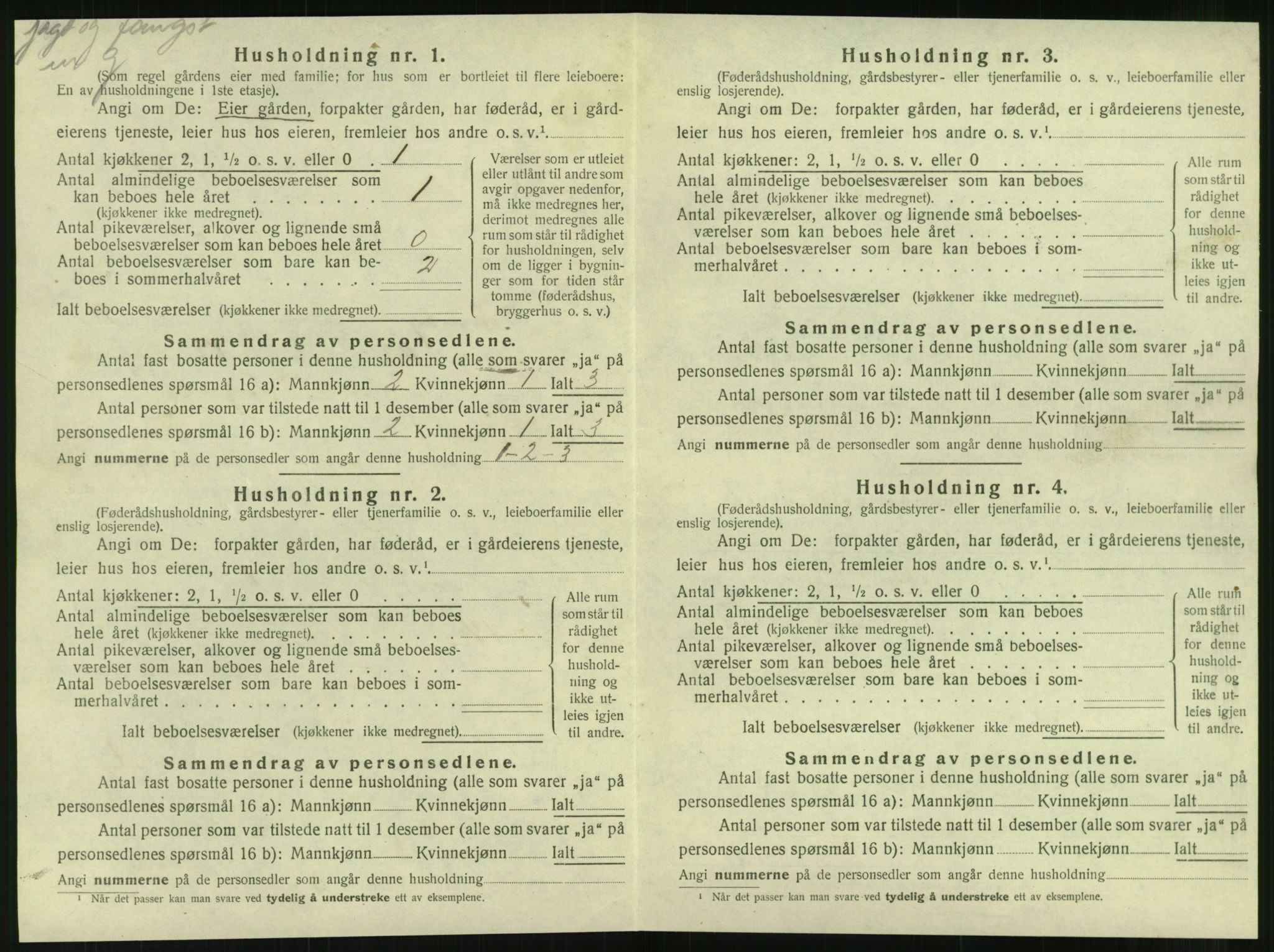 SAT, 1920 census for Brønnøy, 1920, p. 1179