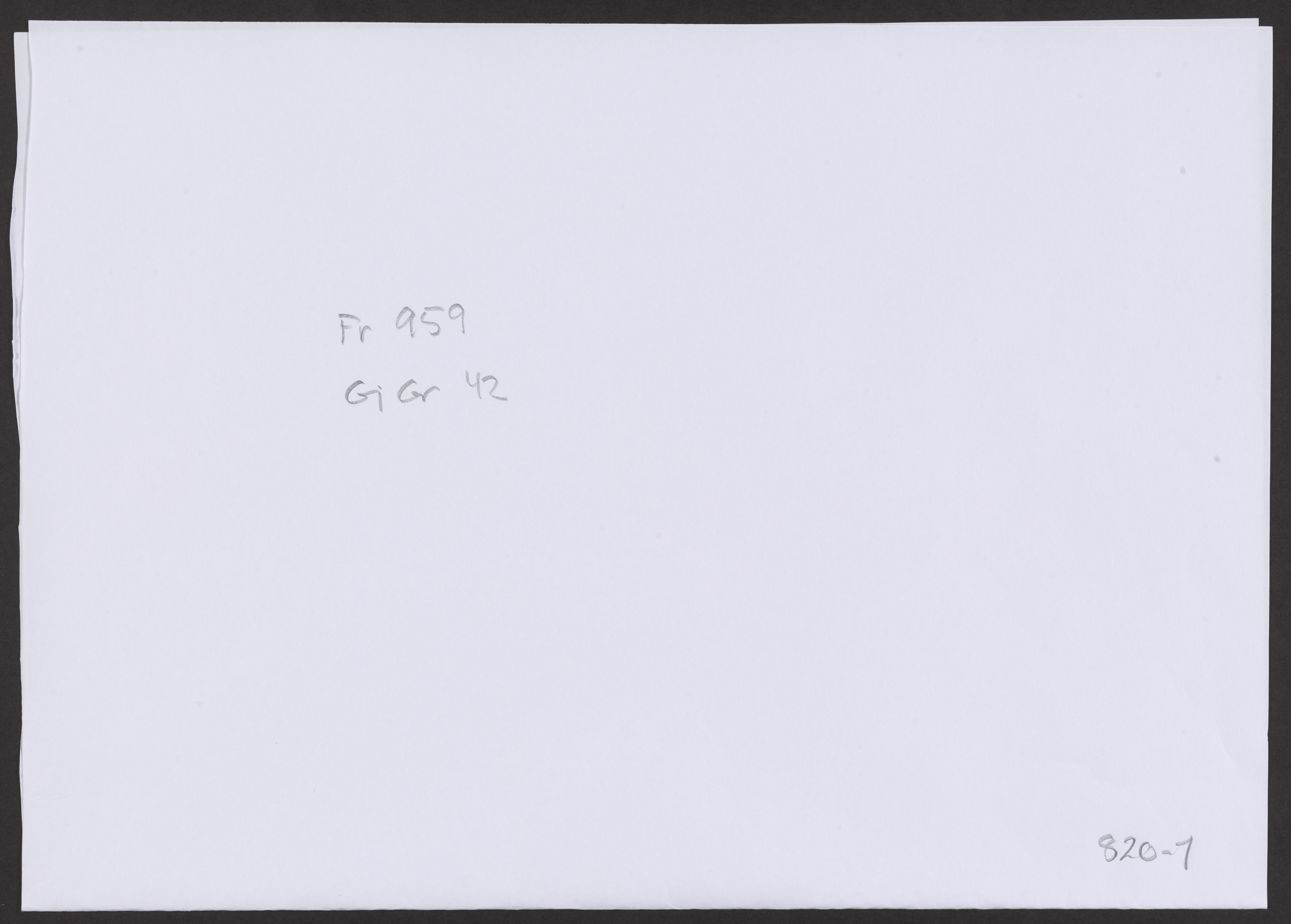 Riksarkivets diplomsamling, AV/RA-EA-5965/F27/F27A/F27Ab/L0002: Latinske fragmenter stort format, 1100-1536, p. 47