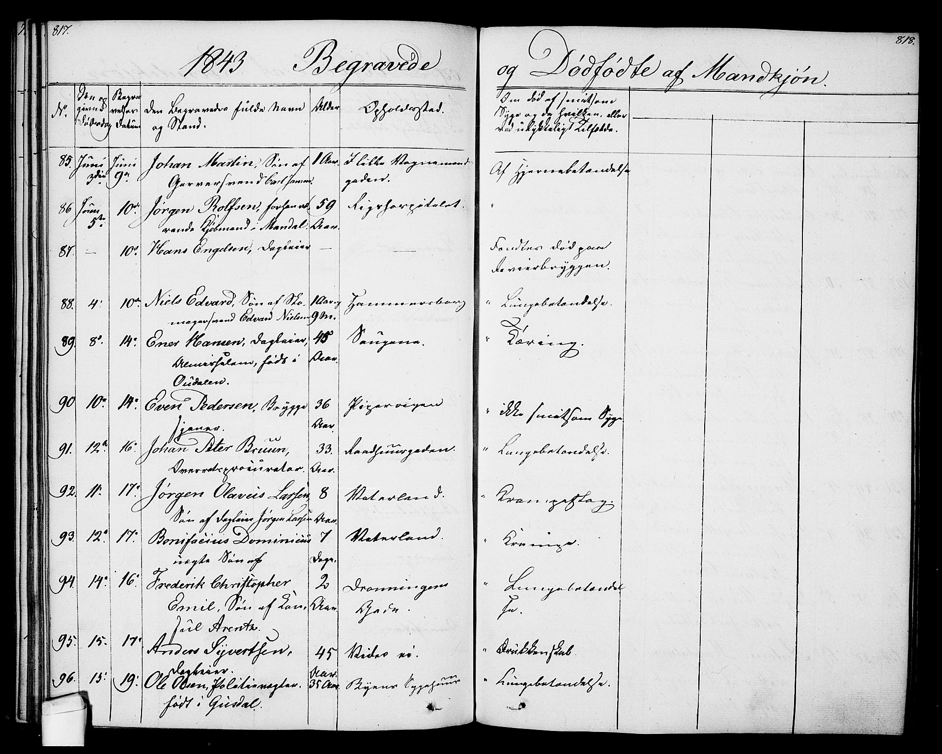 Oslo domkirke Kirkebøker, SAO/A-10752/F/Fa/L0024: Parish register (official) no. 24, 1833-1846, p. 817-818