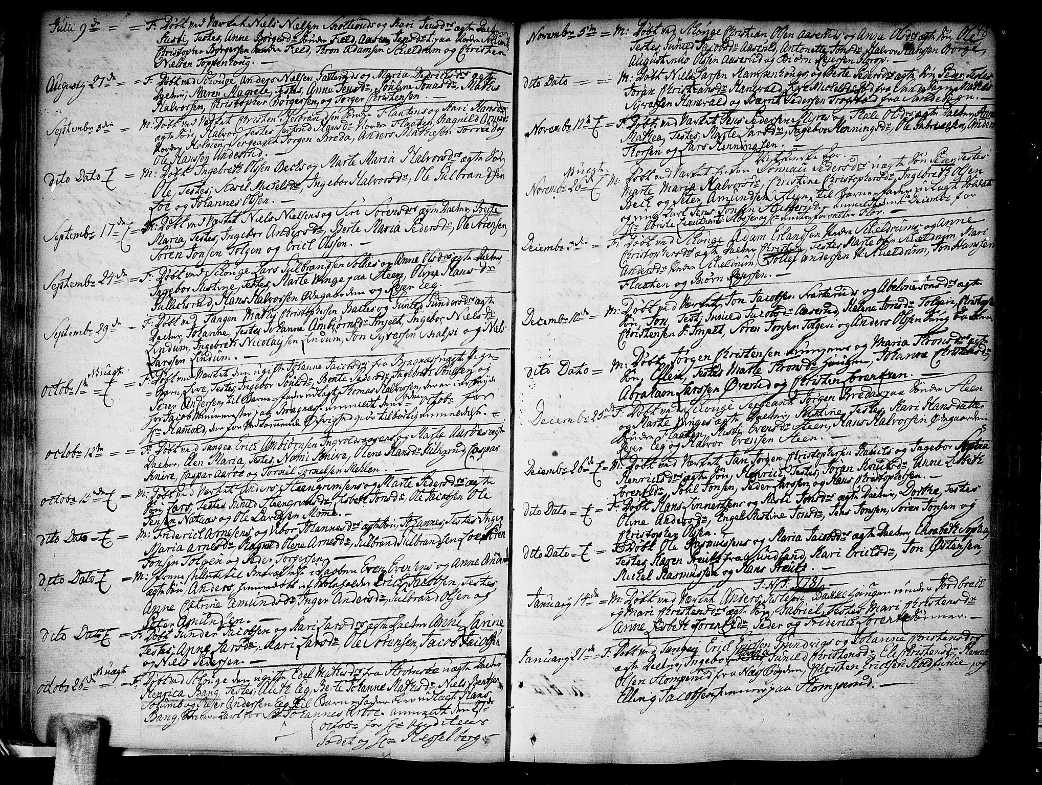Skoger kirkebøker, SAKO/A-59/F/Fa/L0001: Parish register (official) no. I 1, 1746-1814, p. 48
