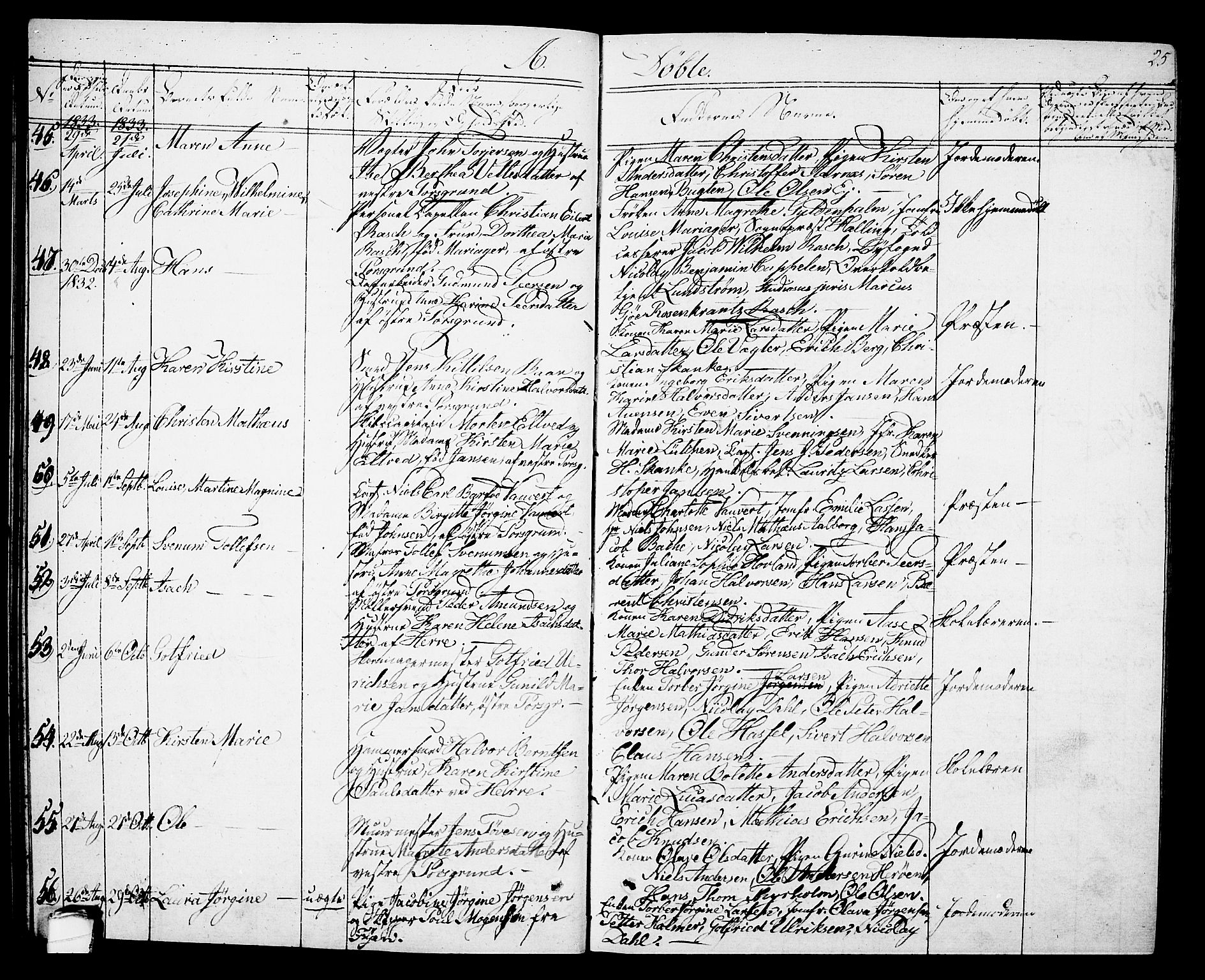 Porsgrunn kirkebøker , SAKO/A-104/G/Gb/L0002: Parish register (copy) no. II 2, 1828-1841, p. 25