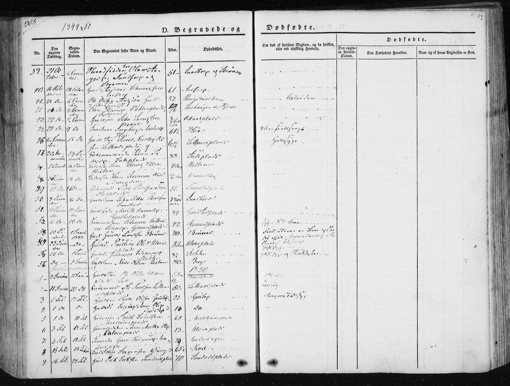 Ministerialprotokoller, klokkerbøker og fødselsregistre - Nord-Trøndelag, SAT/A-1458/730/L0280: Parish register (official) no. 730A07 /1, 1840-1854, p. 308