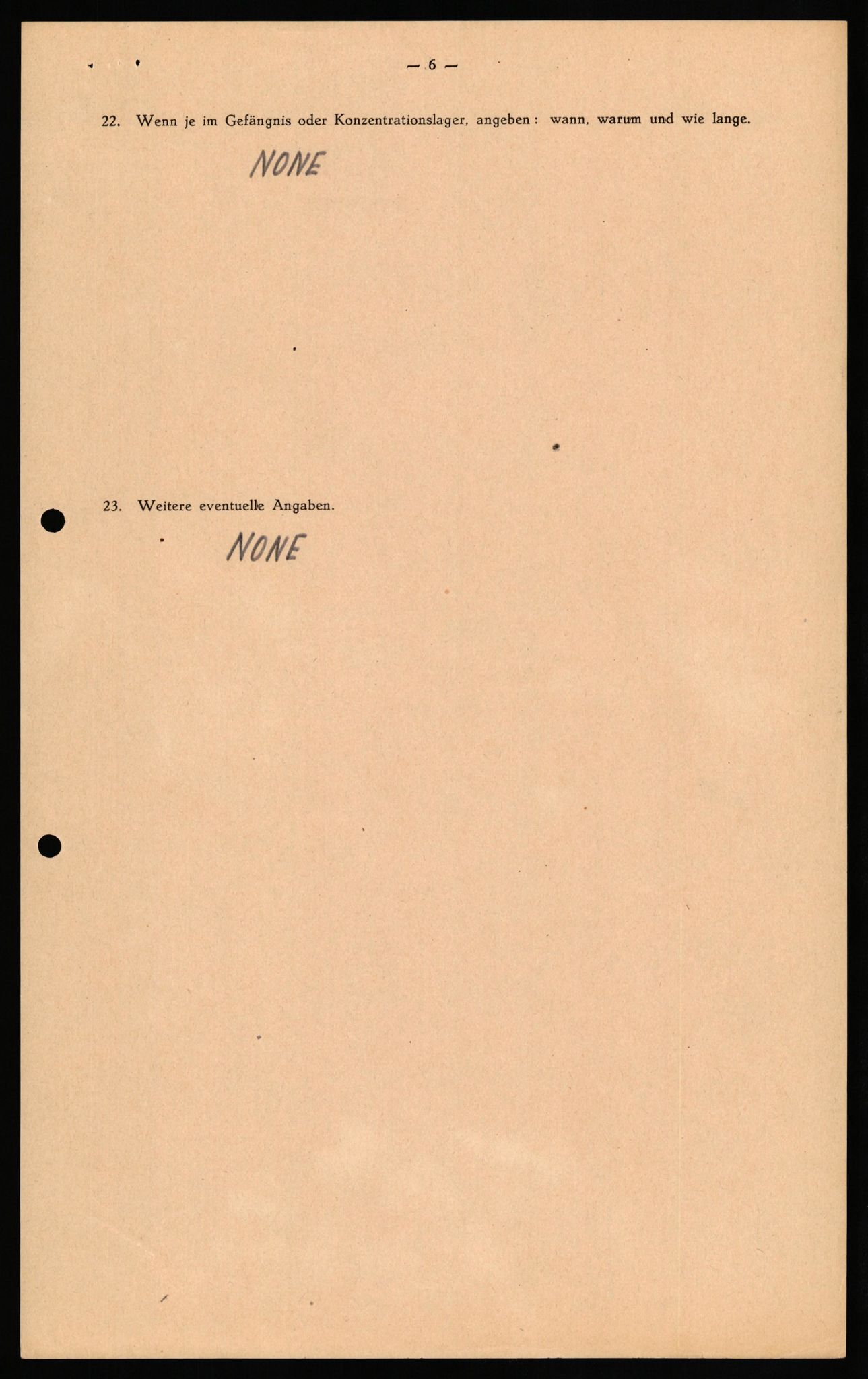 Forsvaret, Forsvarets overkommando II, AV/RA-RAFA-3915/D/Db/L0028: CI Questionaires. Tyske okkupasjonsstyrker i Norge. Tyskere., 1945-1946, p. 369