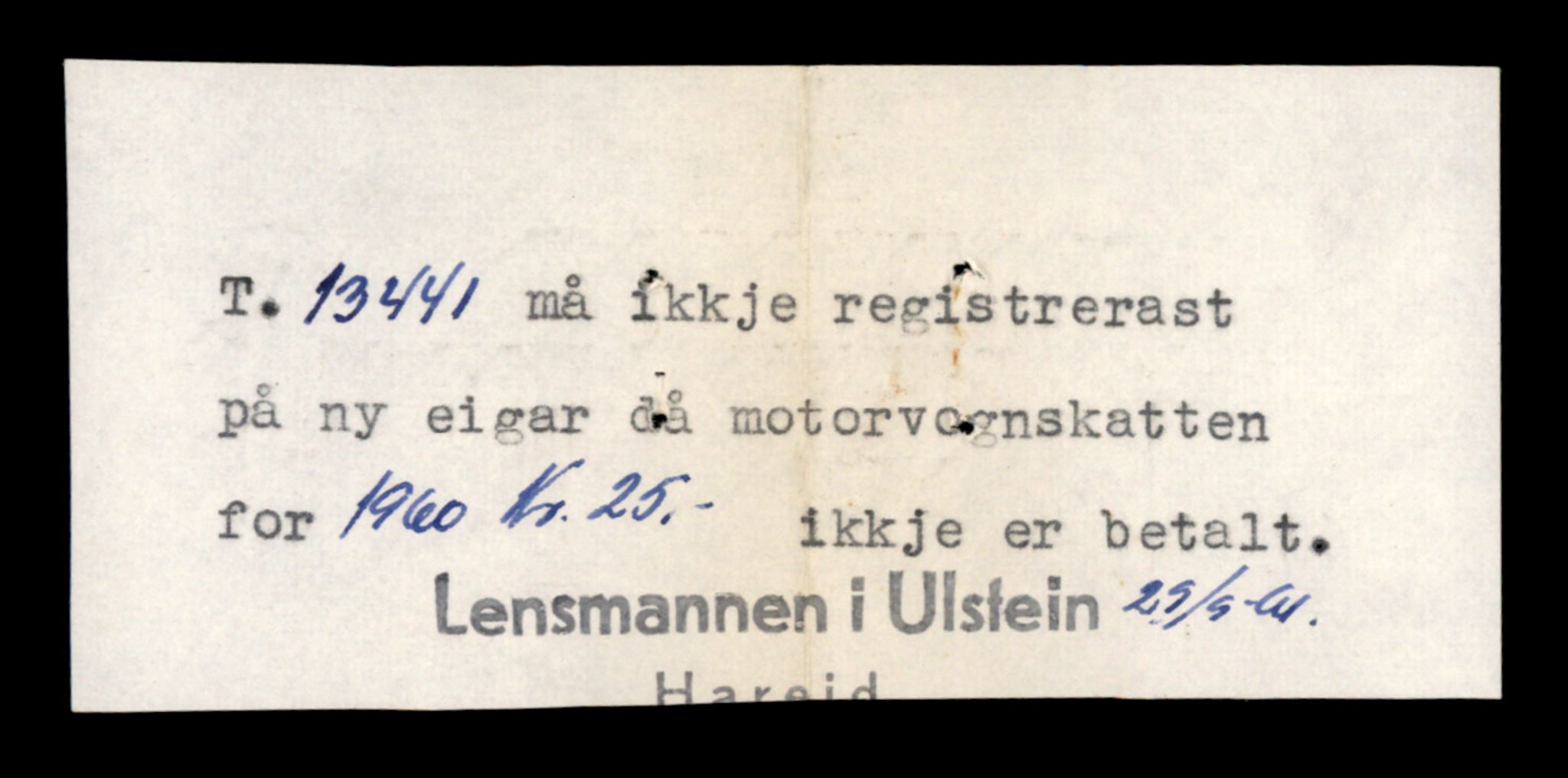 Møre og Romsdal vegkontor - Ålesund trafikkstasjon, AV/SAT-A-4099/F/Fe/L0039: Registreringskort for kjøretøy T 13361 - T 13530, 1927-1998, p. 1351