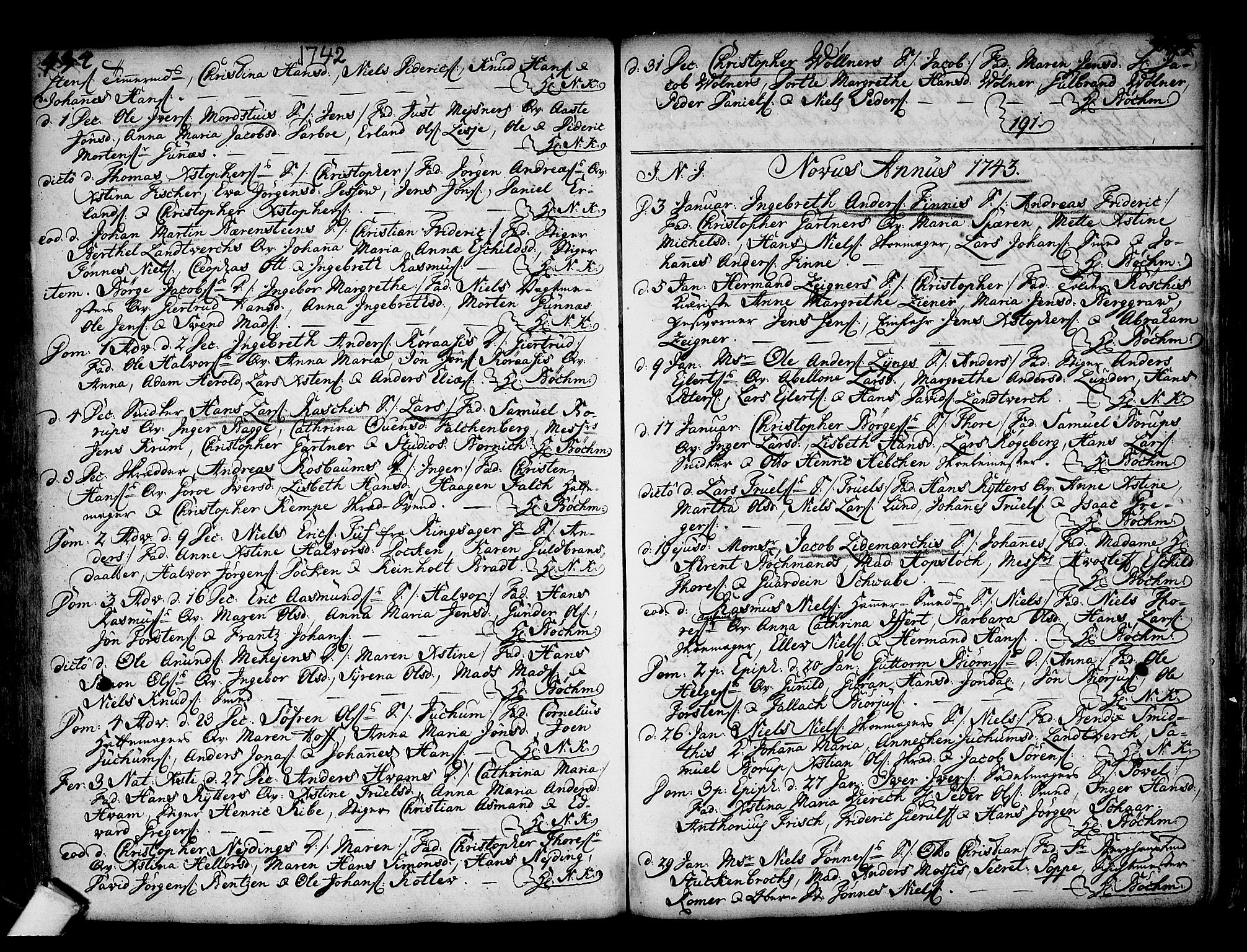 Kongsberg kirkebøker, SAKO/A-22/F/Fa/L0002: Parish register (official) no. I 2, 1721-1743, p. 434-435