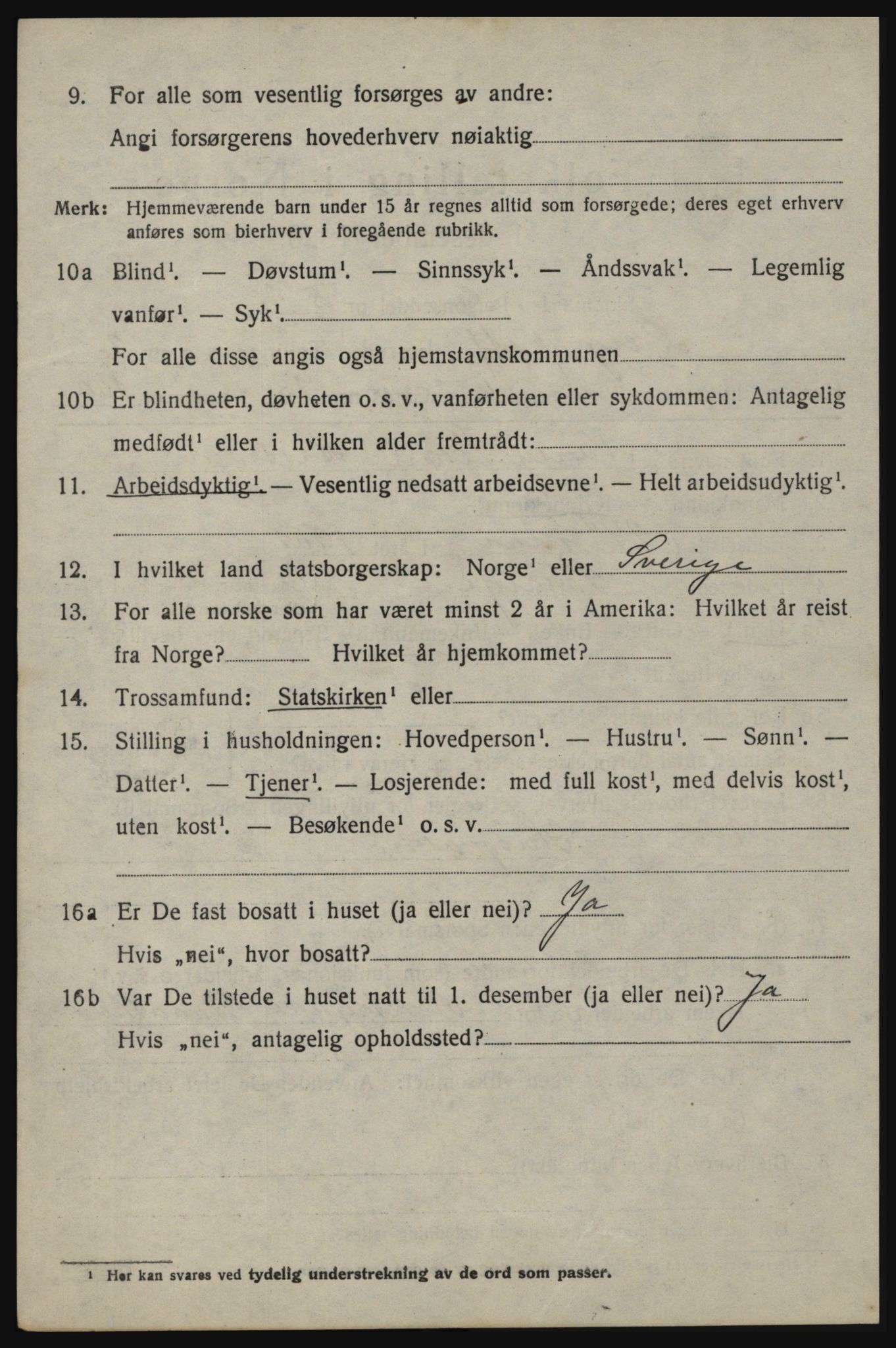 SAO, 1920 census for Berg, 1920, p. 8126