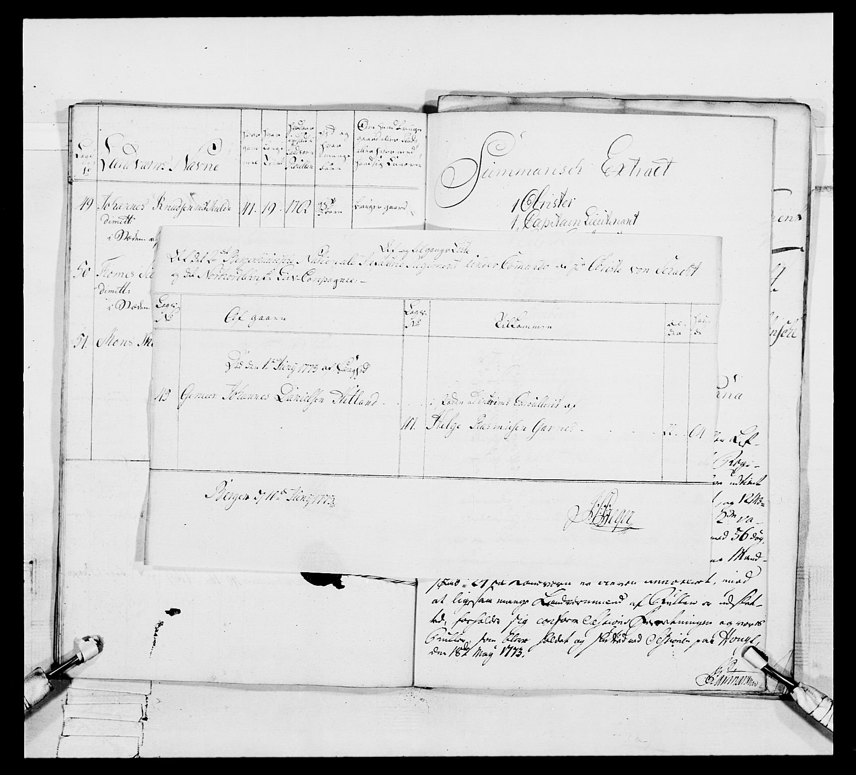 Generalitets- og kommissariatskollegiet, Det kongelige norske kommissariatskollegium, AV/RA-EA-5420/E/Eh/L0093: 2. Bergenhusiske nasjonale infanteriregiment, 1772-1774, p. 215