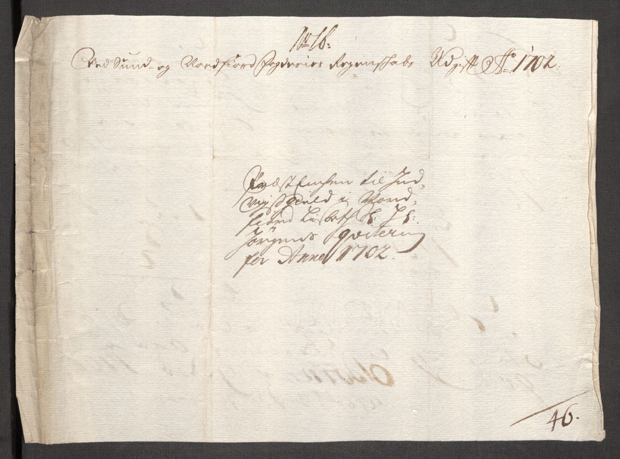 Rentekammeret inntil 1814, Reviderte regnskaper, Fogderegnskap, AV/RA-EA-4092/R53/L3426: Fogderegnskap Sunn- og Nordfjord, 1702, p. 232