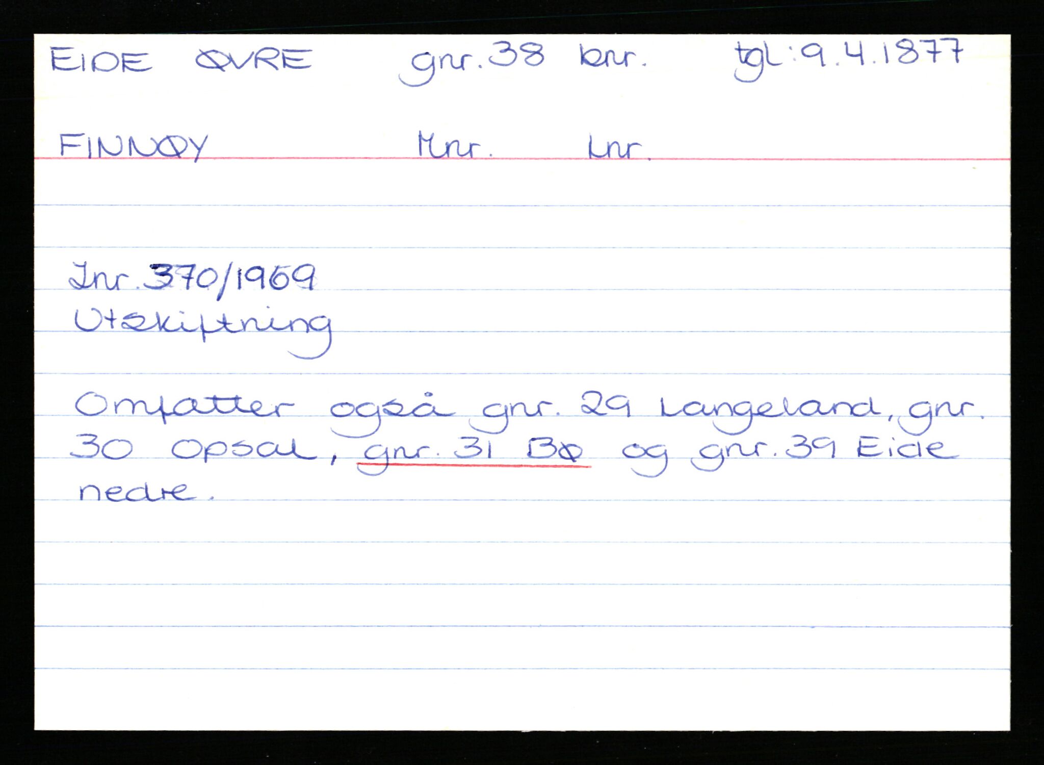 Statsarkivet i Stavanger, AV/SAST-A-101971/03/Y/Yk/L0007: Registerkort sortert etter gårdsnavn: Dritland - Eidland, 1750-1930, p. 407