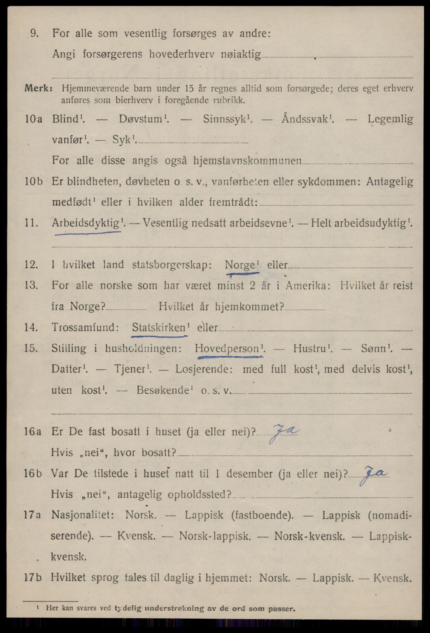 SAT, 1920 census for Budal, 1920, p. 391