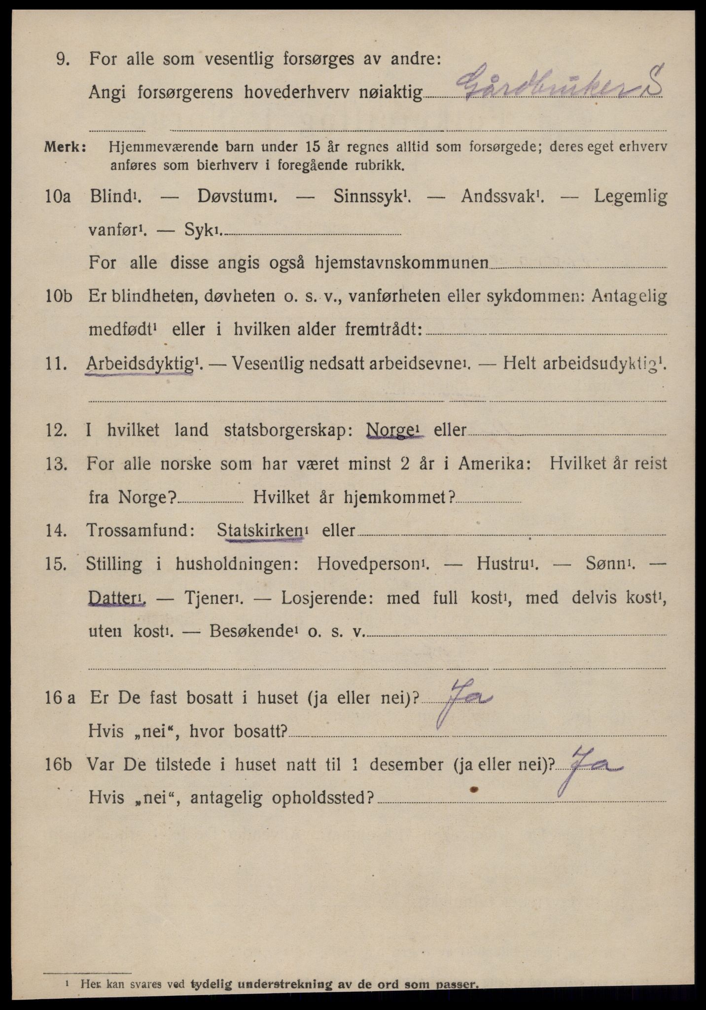 SAT, 1920 census for Norddal, 1920, p. 2988