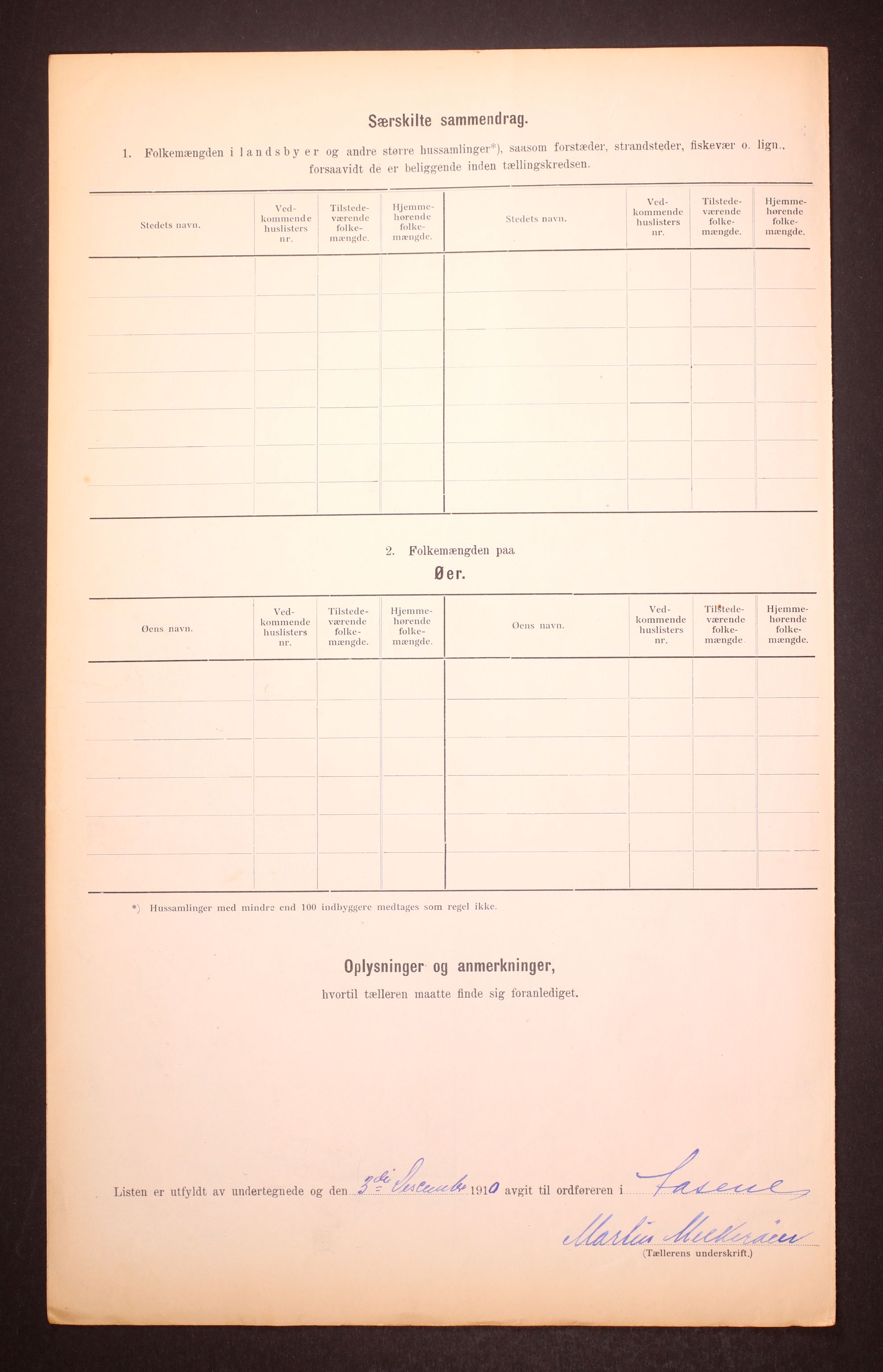 RA, 1910 census for Åsane, 1910, p. 9