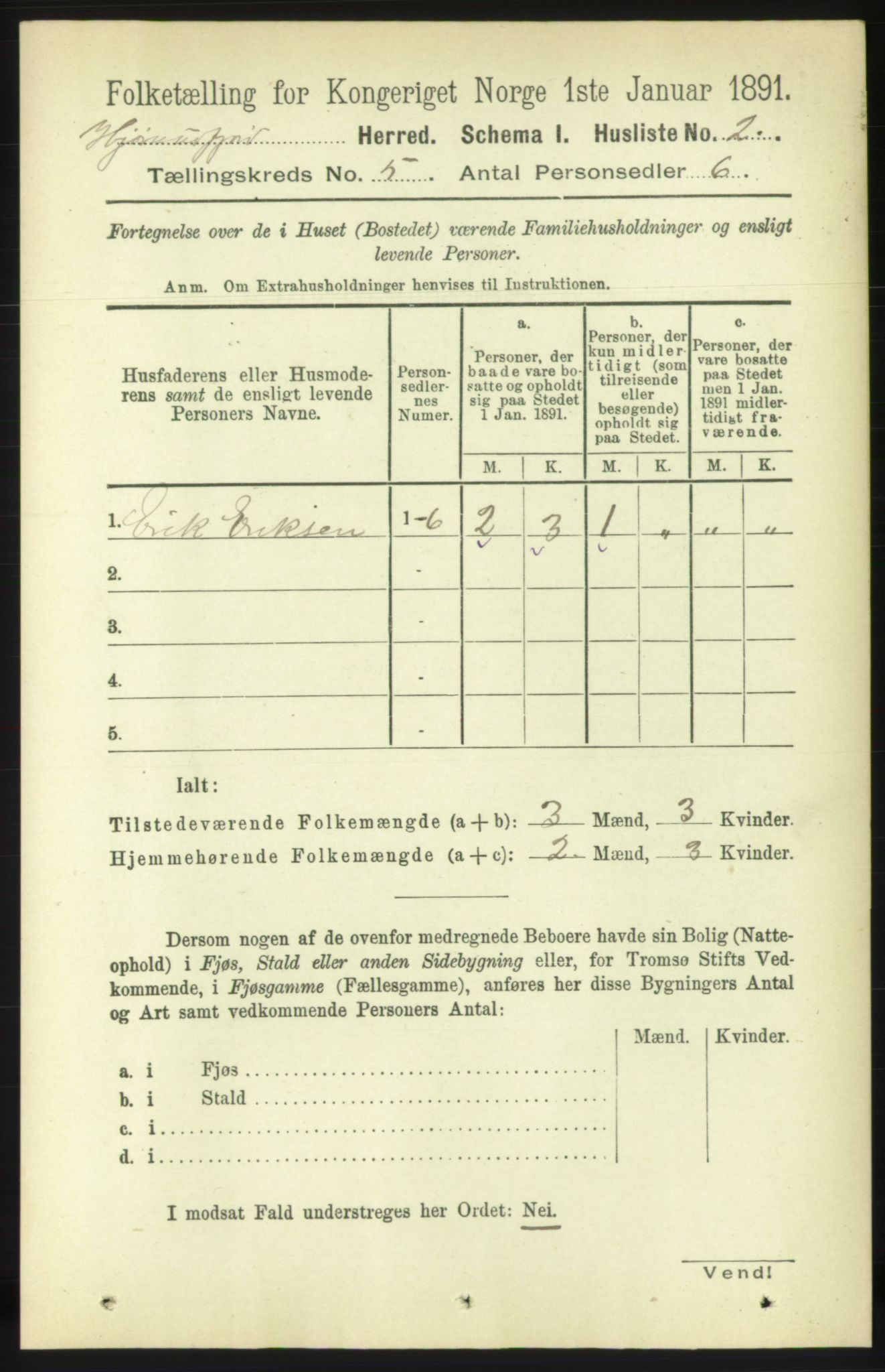 RA, 1891 census for 1522 Hjørundfjord, 1891, p. 858