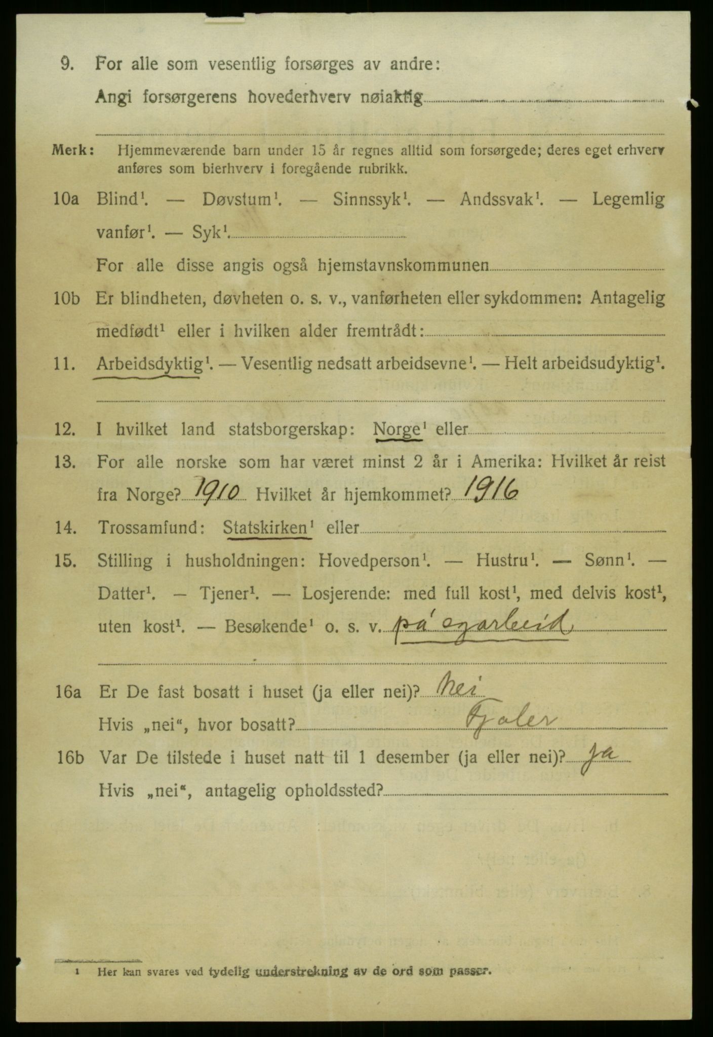 SAB, 1920 census for Kinn, 1920, p. 5574