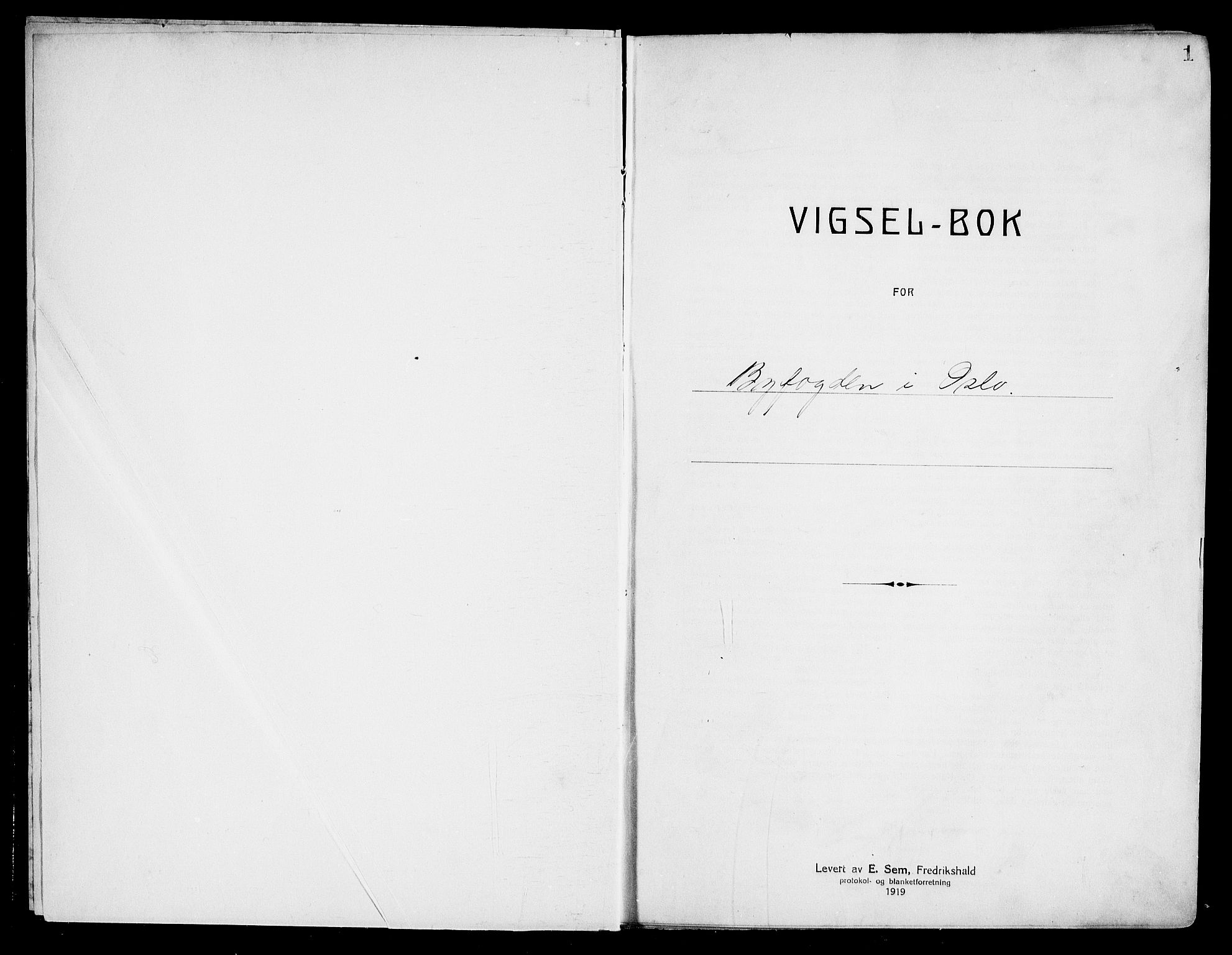 Oslo byfogd avd. I, SAO/A-10220/L/Lb/Lbb/L0027: Notarialprotokoll, rekke II: Vigsler, 1936-1937, p. 1a