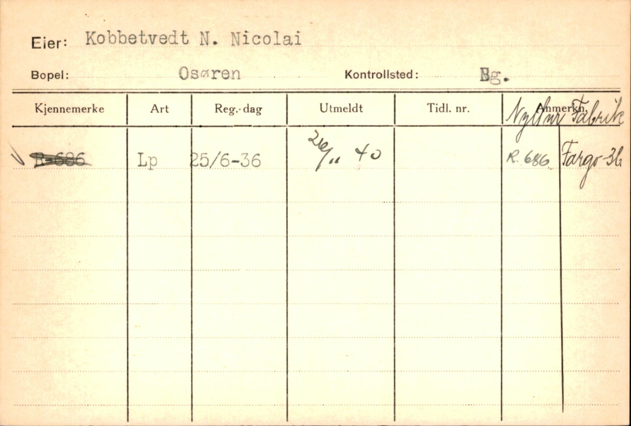 Statens vegvesen, Hordaland vegkontor, AV/SAB-A-5201/2/Ha/L0030: R-eierkort K, 1920-1971, p. 26