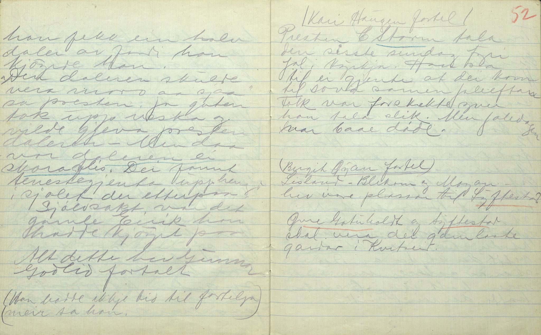 Rikard Berge, TEMU/TGM-A-1003/F/L0017/0003: 551-599 / 553 Kviteseid soge, Signe Vesterdal, 1918, p. 51-52