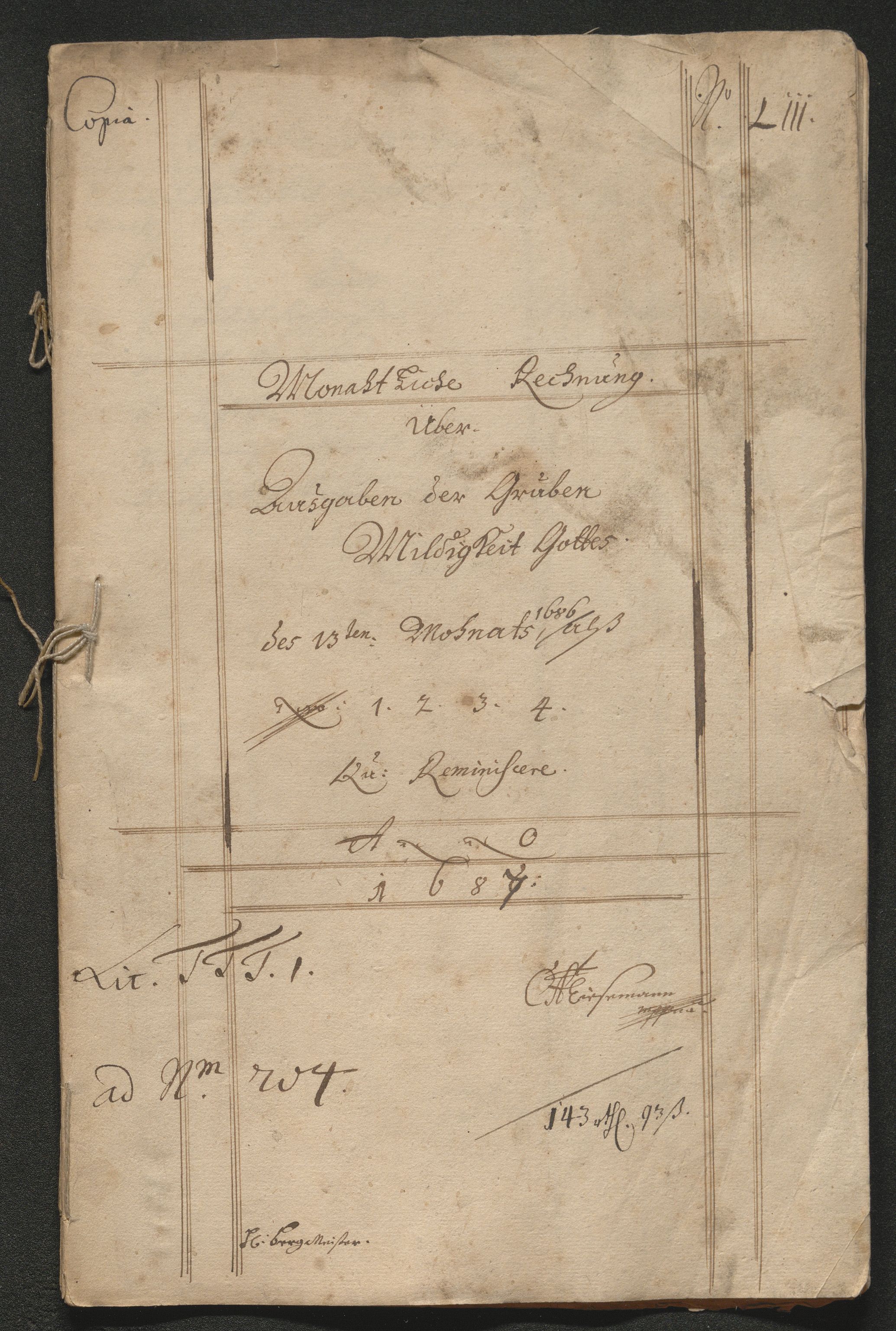 Kongsberg Sølvverk 1623-1816, AV/SAKO-EA-3135/001/D/Dc/Dcd/L0065: Utgiftsregnskap for gruver m.m. , 1687, p. 340