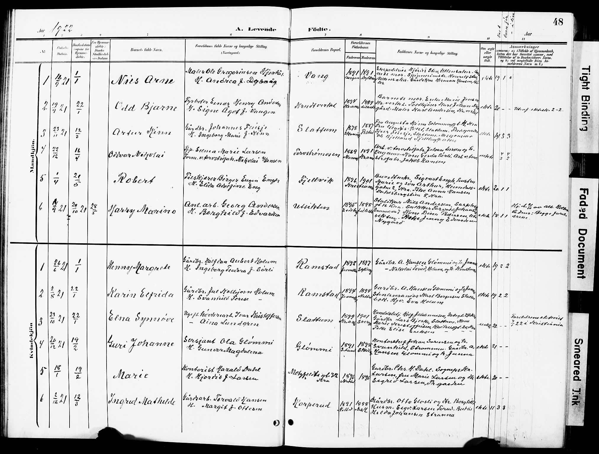 Nittedal prestekontor Kirkebøker, SAO/A-10365a/G/Ga/L0003: Parish register (copy) no. I 3, 1902-1929, p. 48