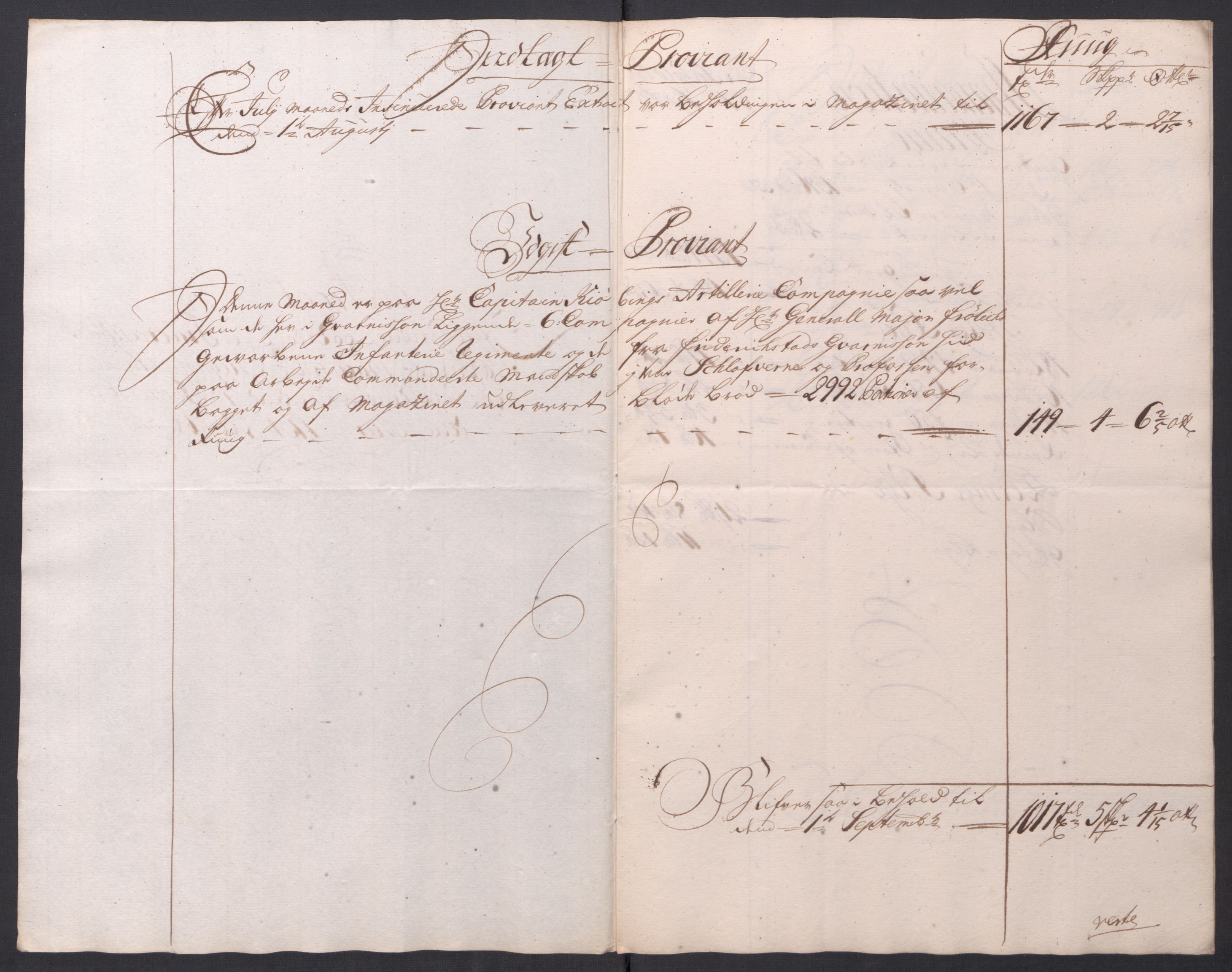 Kommanderende general (KG I) med Det norske krigsdirektorium, AV/RA-EA-5419/D/L0154: Fredriksten festning: Brev, inventarfortegnelser og regnskapsekstrakter, 1730-1739, p. 250